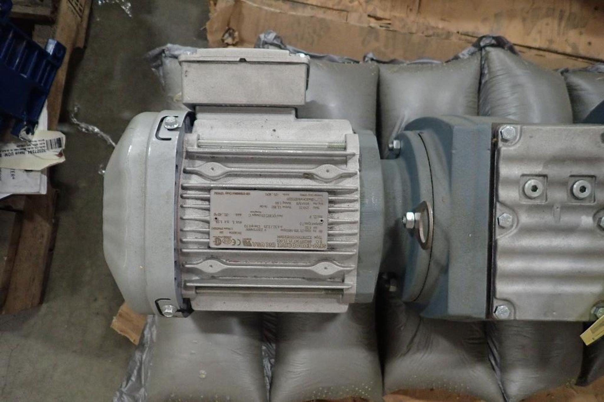 SEW 1.5 hp electric motor and gearbox. (See photos for additional specs). **Rigging Fee: $25** (Loca - Image 7 of 10