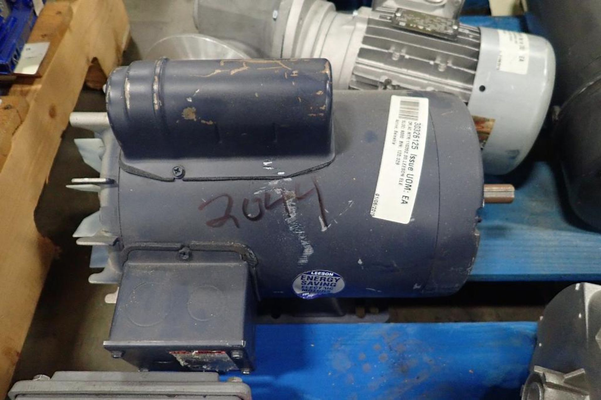 Pallet of assorted electric motors. (See photos for additional specs). **Rigging Fee: $35** (Located - Image 32 of 41