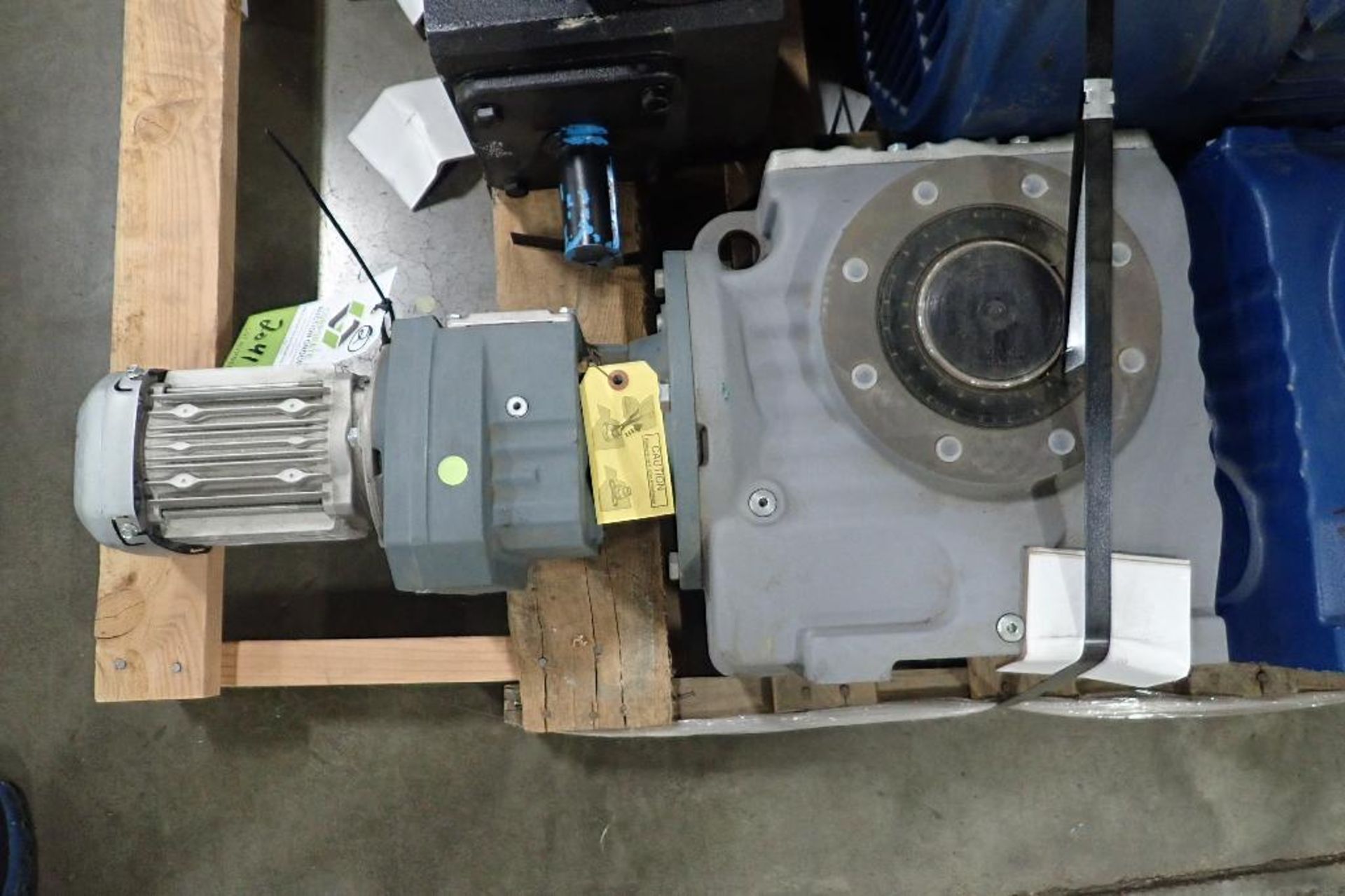 (2) Sew electric motors with gearboxes. (See photos for additional specs). **Rigging Fee: $25** (Loc - Image 2 of 14