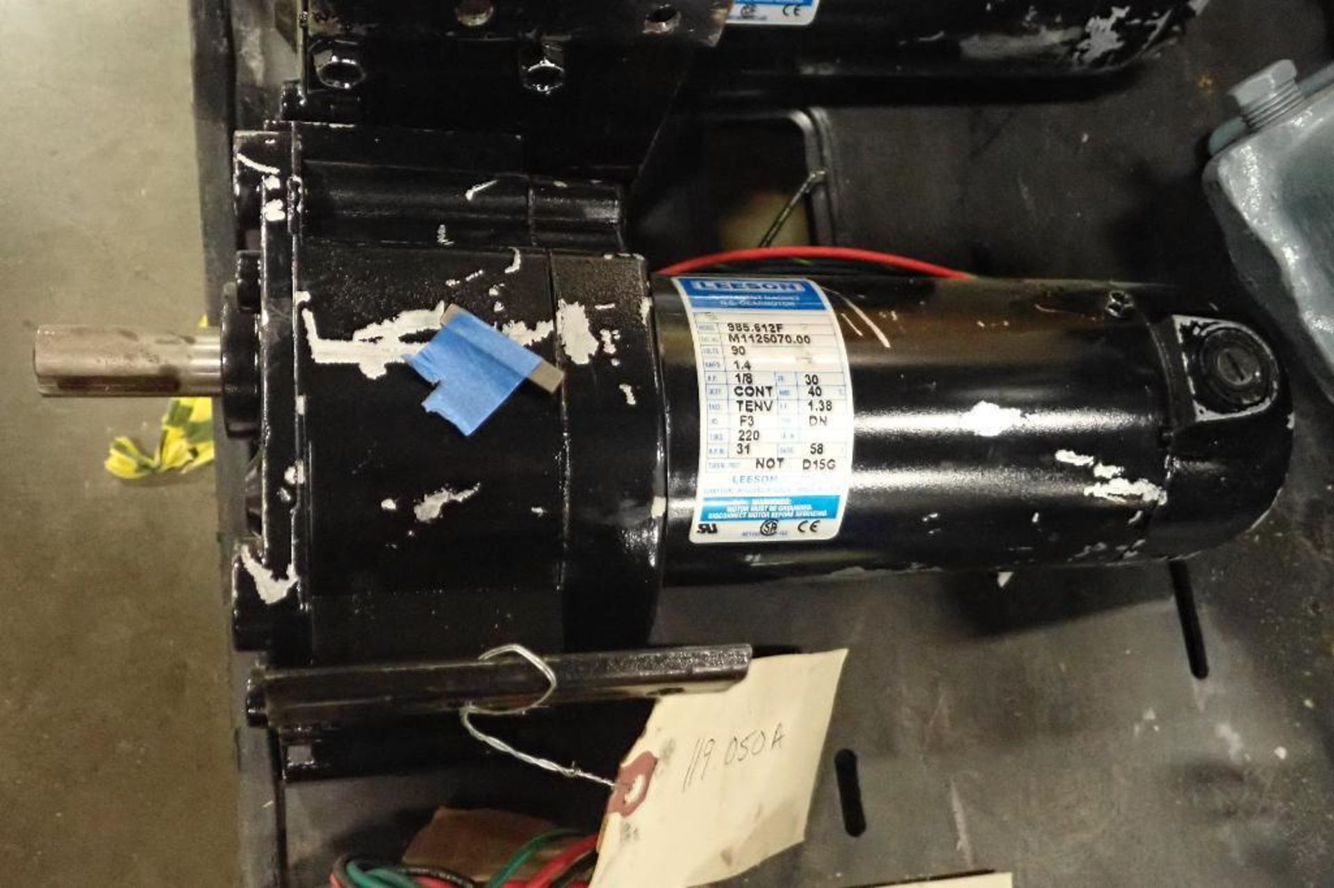 Pallet of gearboxes, motors, pump, servo drives. (See photos for additional specs). **Rigging Fee: $ - Image 18 of 41