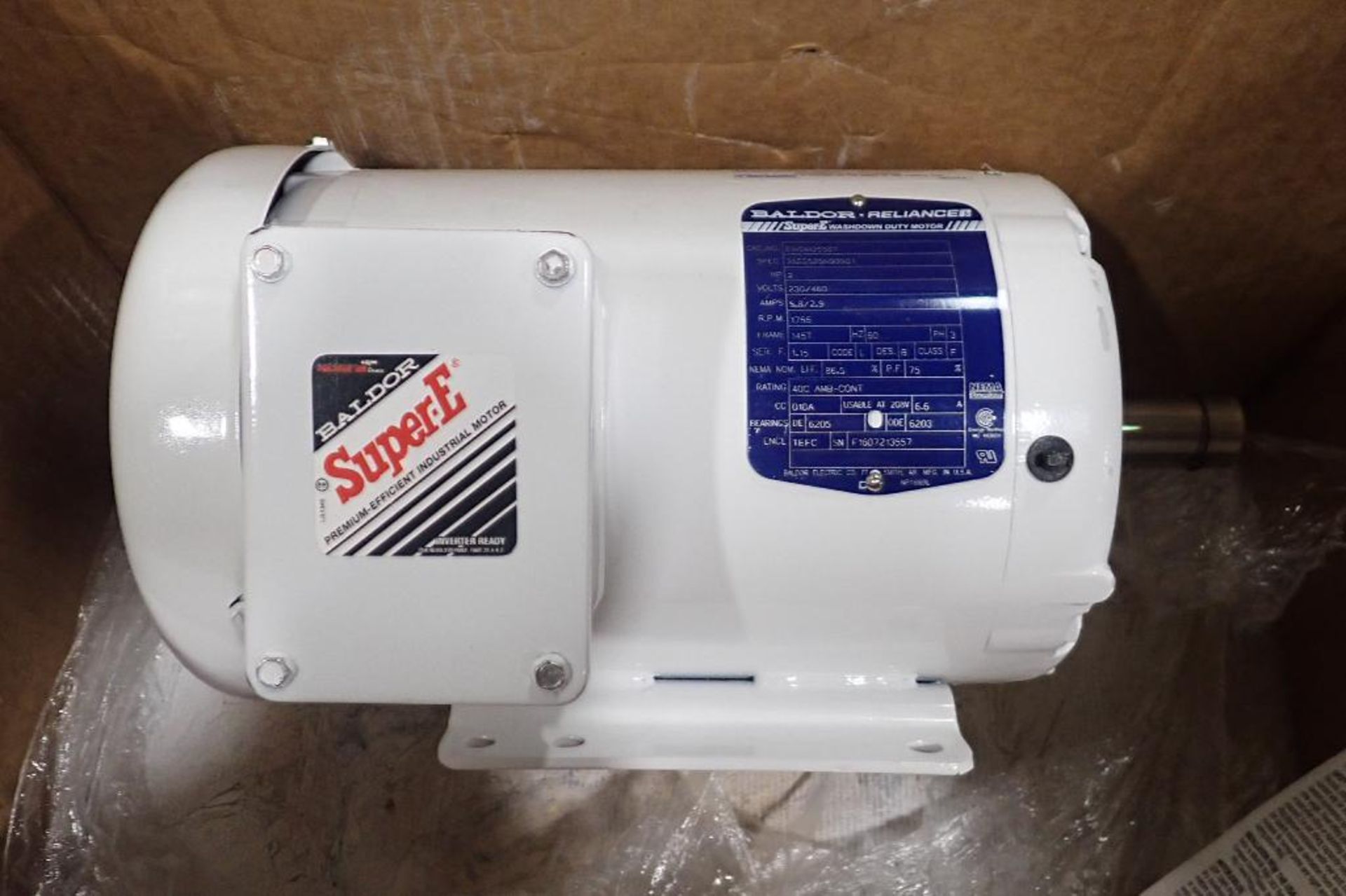 New Baldor 2 hp electric motor. (See photos for additional specs). **Rigging Fee: $25** (Located in - Image 5 of 5