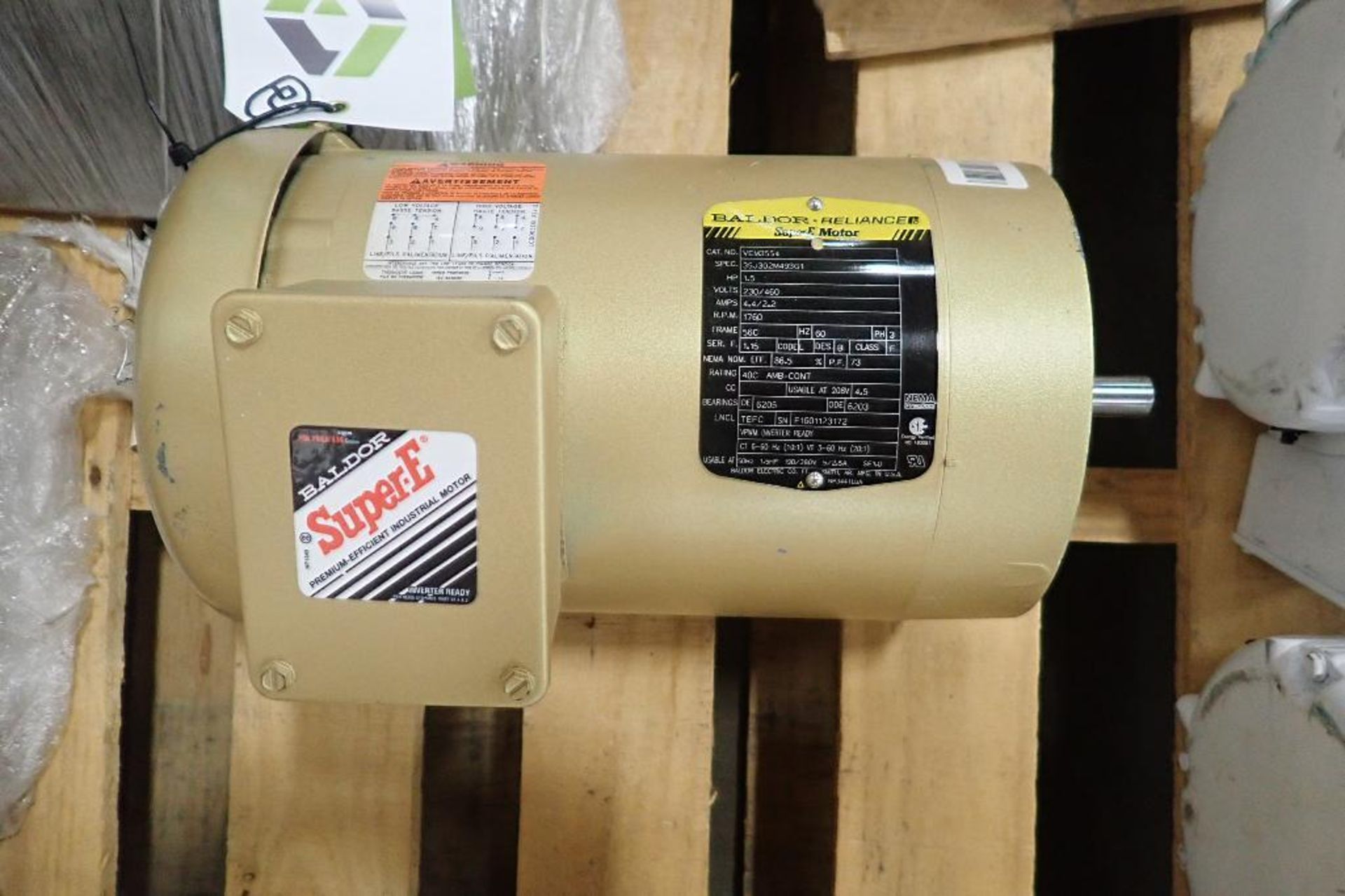 (2) Baldor 1.5 hp electric motors. (See photos for additional specs). **Rigging Fee: $25** (Located - Image 4 of 7