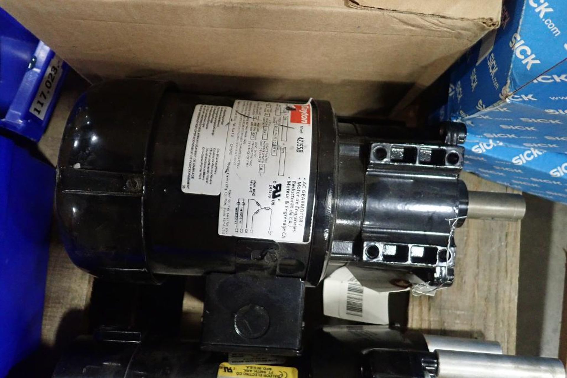Pallet of electric motors and gearbox's. (See photos for additional specs). **Rigging Fee: $25** (Lo - Image 46 of 54