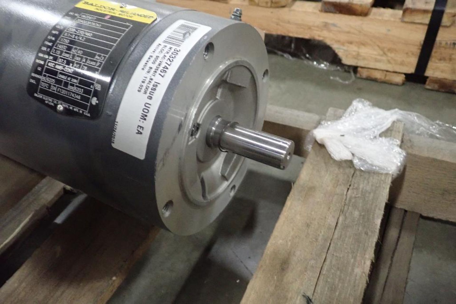 Pallet of Baldor electric motors. (See photos for additional specs). **Rigging Fee: $25** (Located i - Image 9 of 30