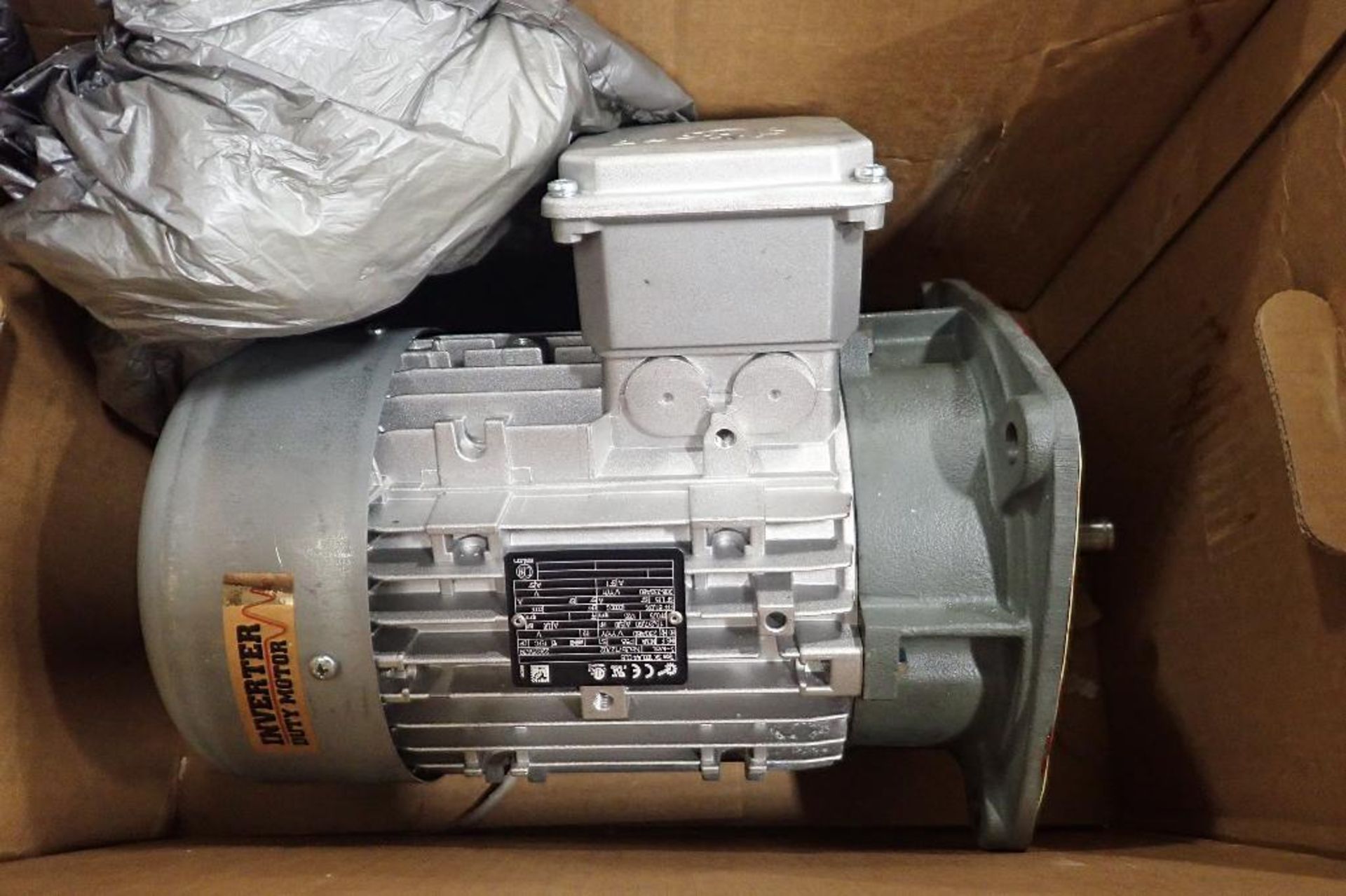 New Nord 5 hp electric motor. (See photos for additional specs). **Rigging Fee: $25** (Located in Ea - Image 3 of 4