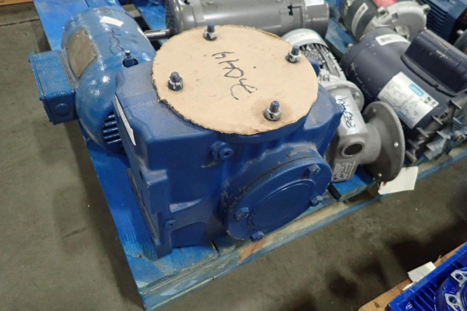 Pallet of assorted electric motors. (See photos for additional specs). **Rigging Fee: $35** (Located - Image 41 of 41