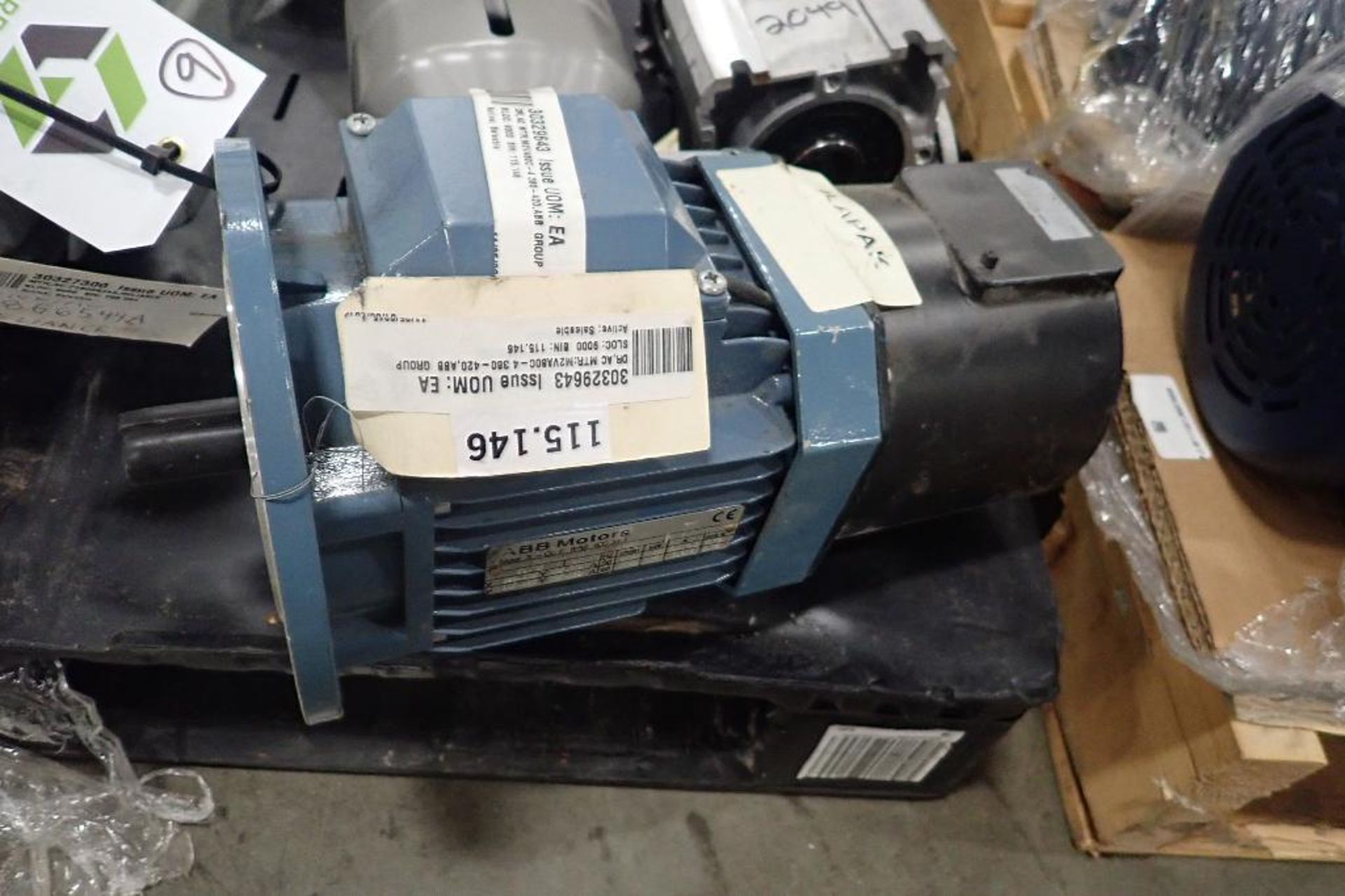 (6) assorted electric motors and gearboxes. (See photos for additional specs). **Rigging Fee: $30** - Image 8 of 19