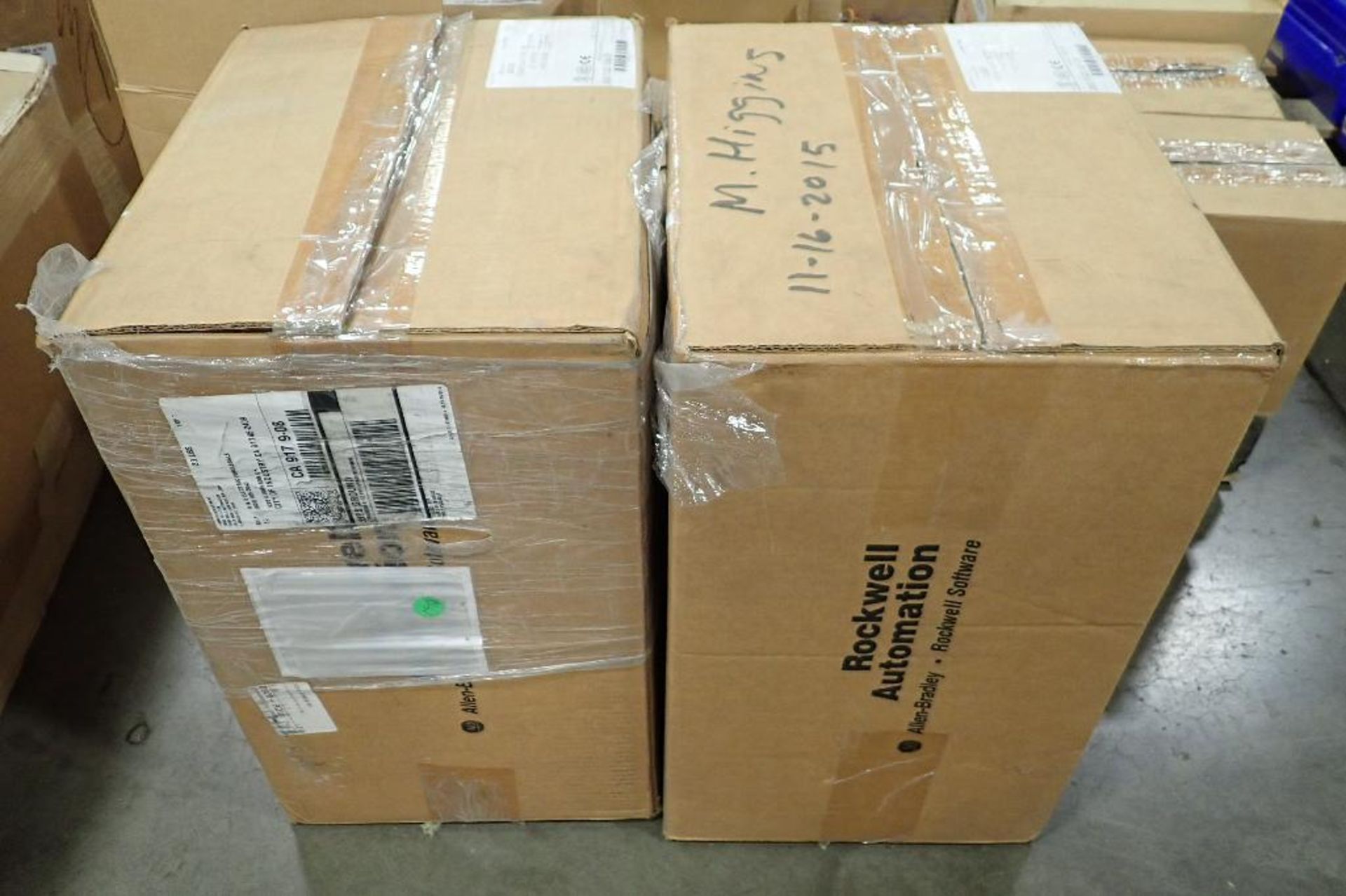 Pallet of assorted parts, metal detector parts, servo motors, speed controllers,. (See photos for ad - Image 2 of 28