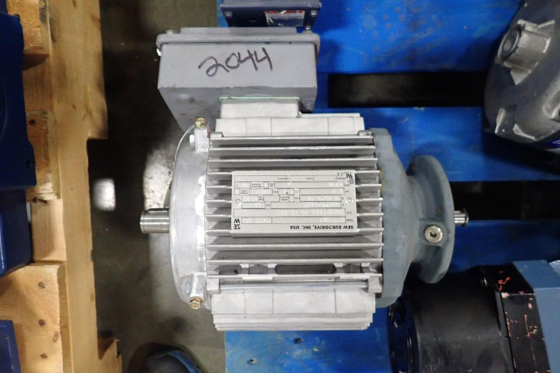 Pallet of assorted electric motors. (See photos for additional specs). **Rigging Fee: $35** (Located - Image 28 of 41