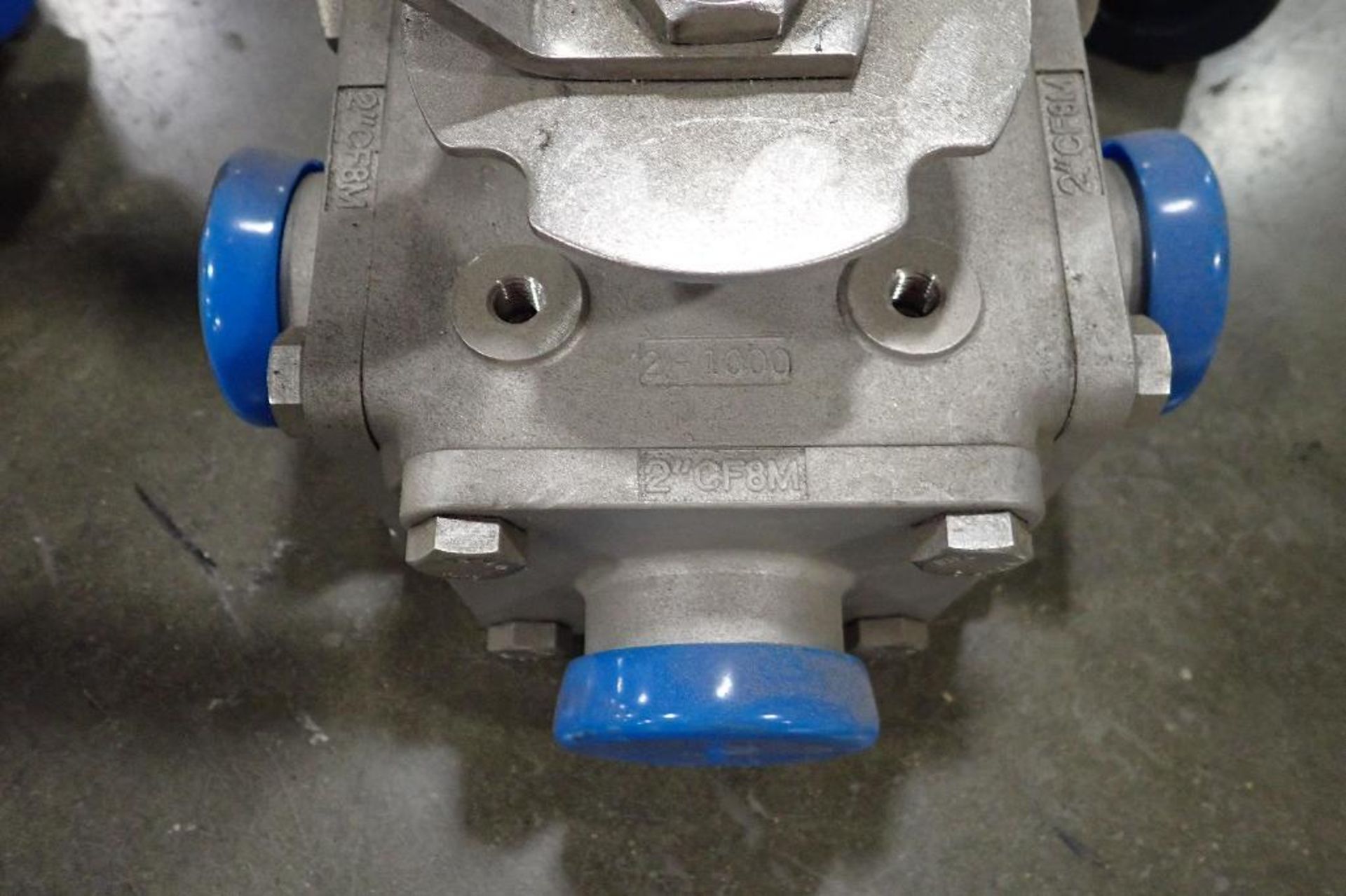 Dixon 2 in. SS 3-way ball valve (EACH). (See photos for additional specs). **Rigging Fee: $25** (Loc - Image 3 of 5