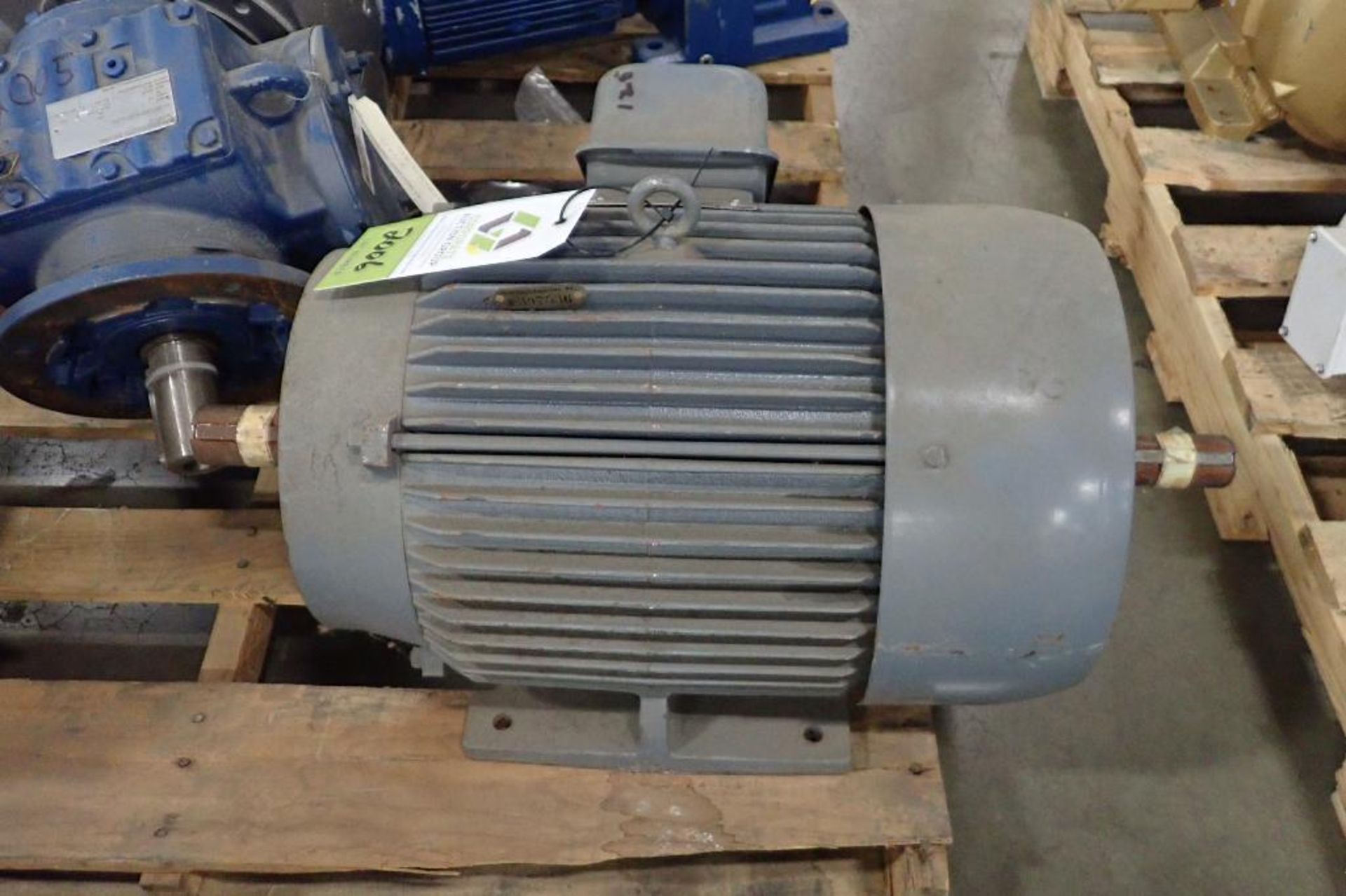 Toshiba 15 hp electric motor. (See photos for additional specs). **Rigging Fee: $25** (Located in Ea - Image 5 of 5