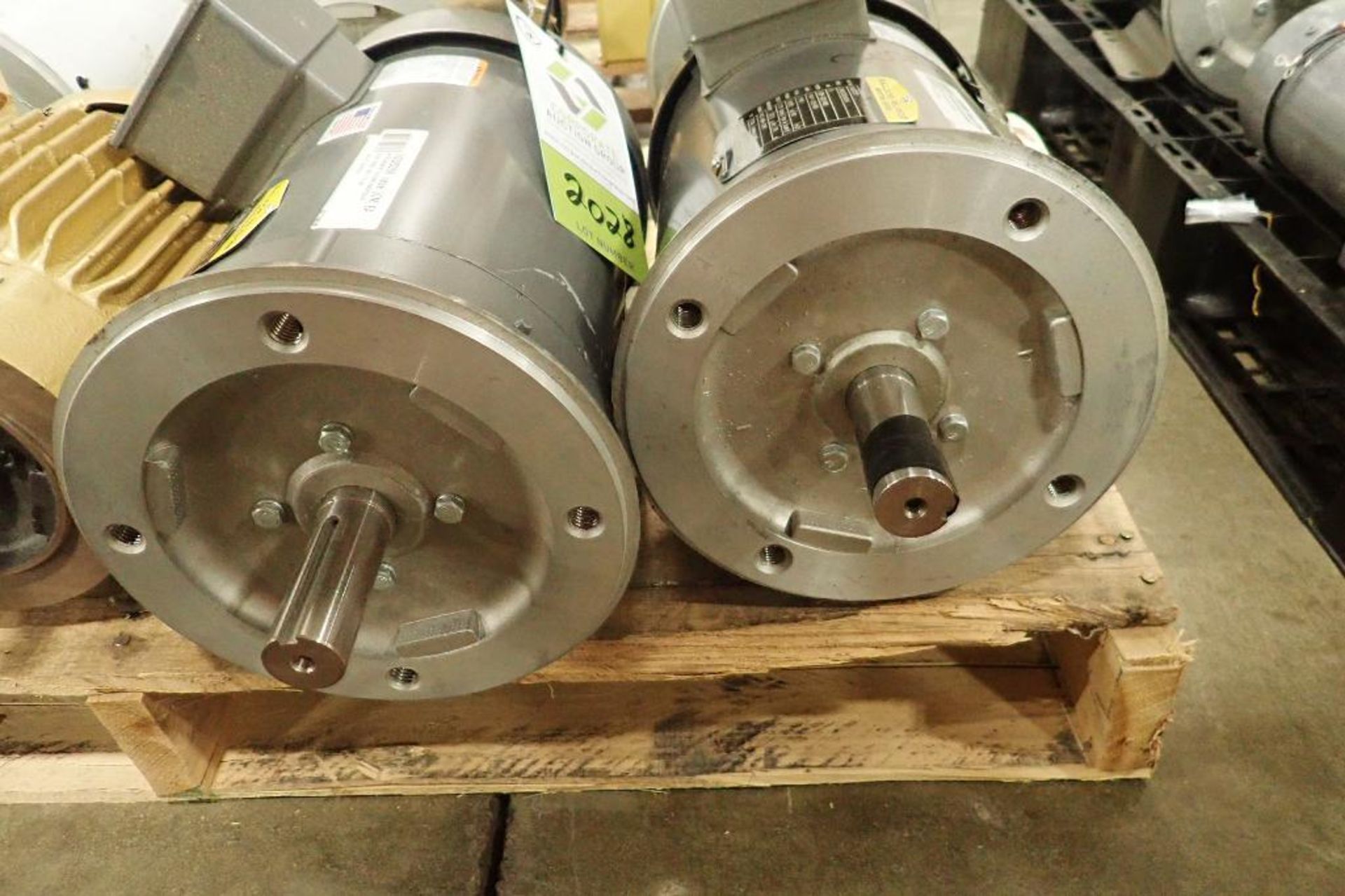 (2) Baldor 5 hp electric motors. (See photos for additional specs). **Rigging Fee: $25** (Located in - Image 2 of 6