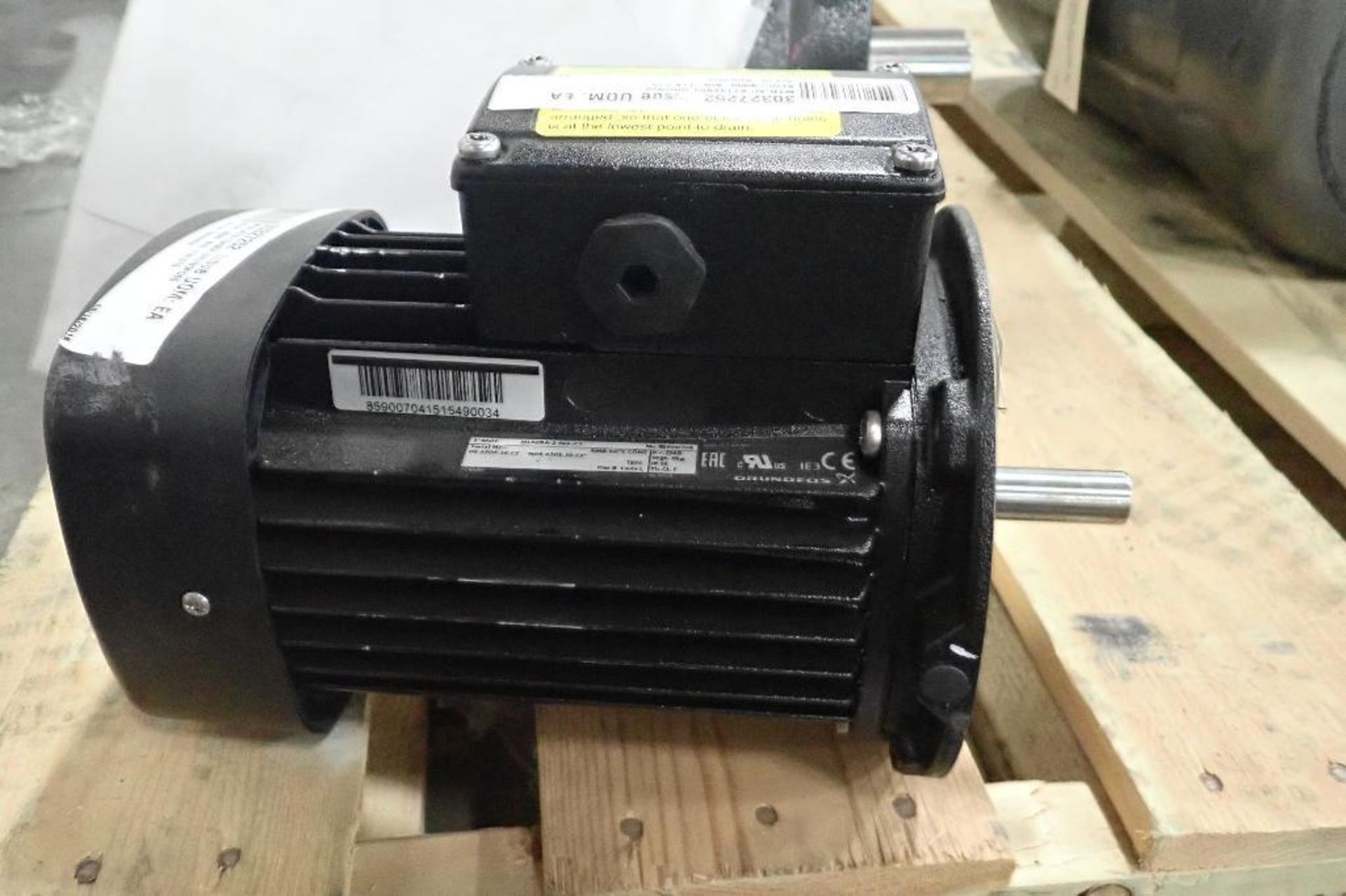 Pallet of assorted electric motors and gearboxes. (See photos for additional specs). **Rigging Fee: - Image 21 of 32