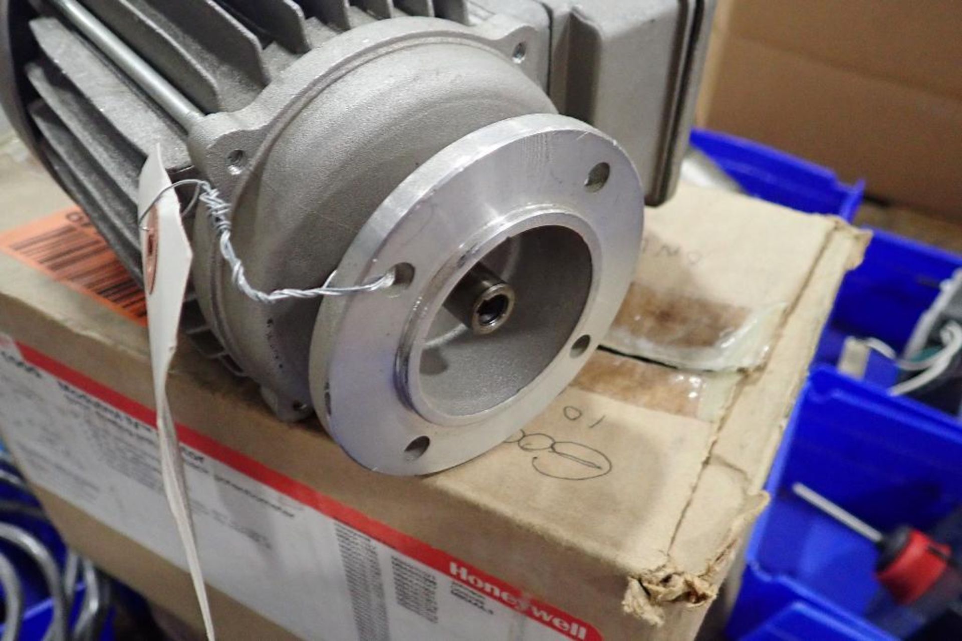 Pallet of electric motors and gearbox's. (See photos for additional specs). **Rigging Fee: $25** (Lo - Image 21 of 54