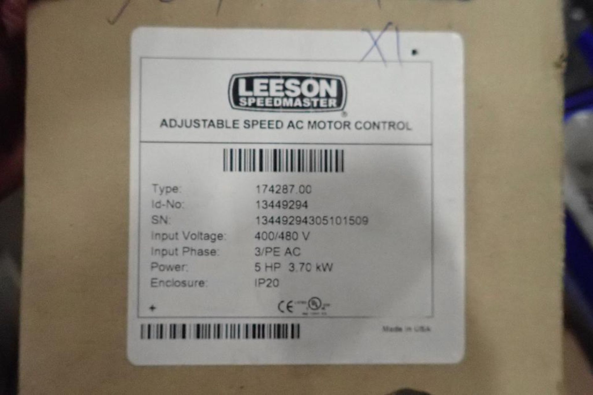 Lot of Leeson speed controllers, Allen Bradley parts, Acme transformer. (See photos for additional s - Image 21 of 32