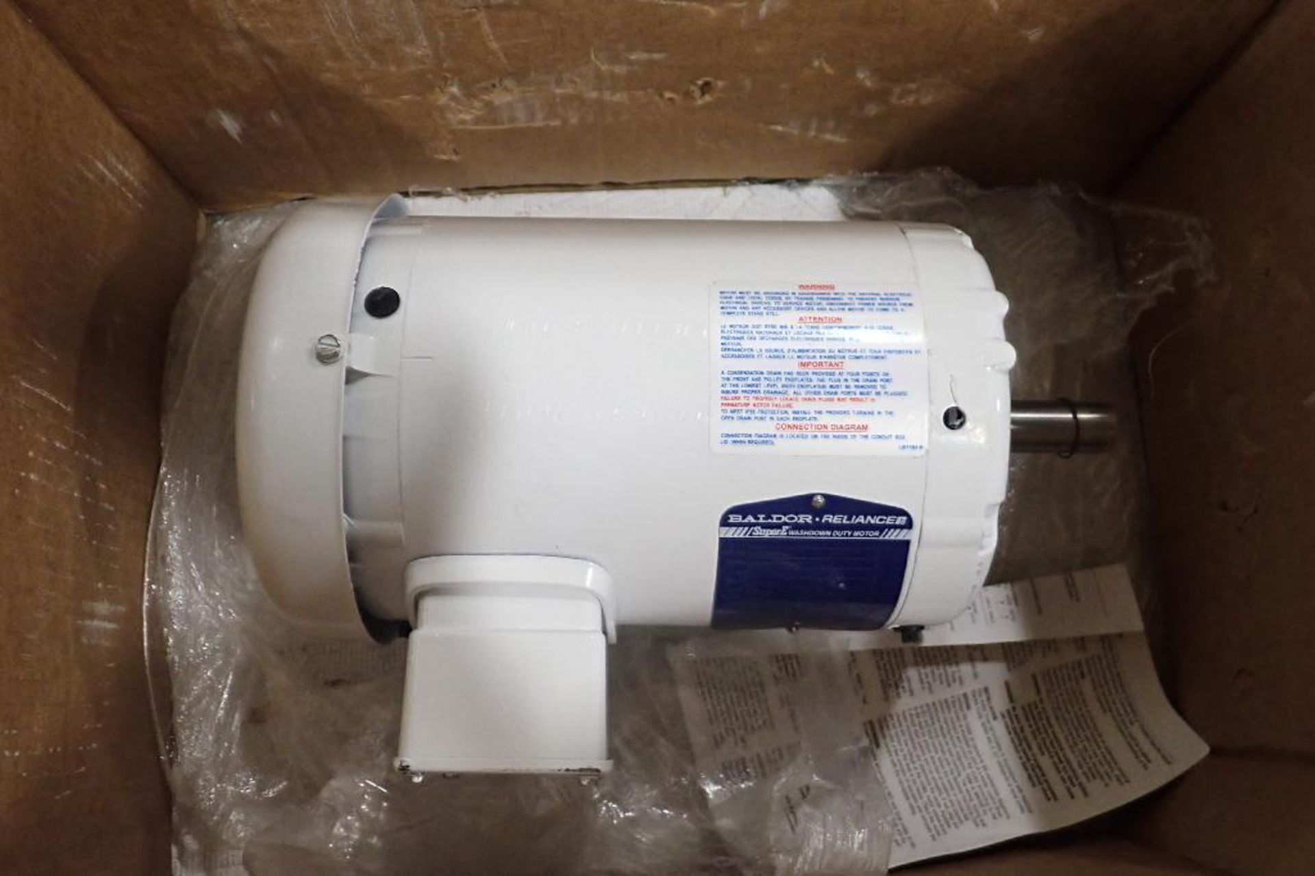 New Baldor 2 hp electric motor. (See photos for additional specs). **Rigging Fee: $25** (Located in - Image 2 of 5
