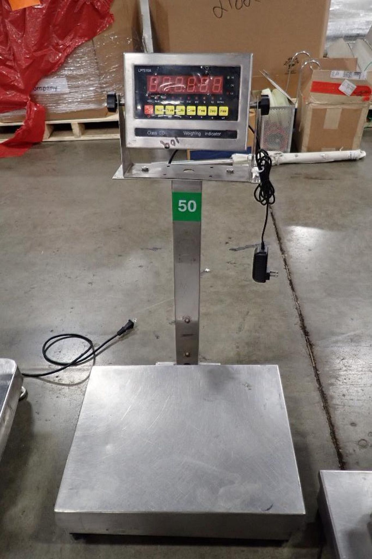 Weighing indicator bench scale, 12 in. x 16 in., UWE bench scale, 13 in. x 11 in.. (See photos for a - Image 6 of 9