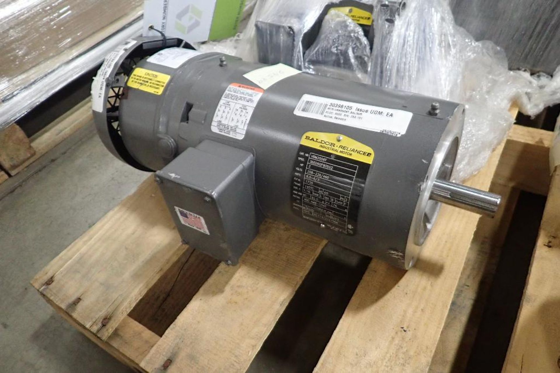 (2) Baldor electric motors, 0.5 hp and 2 hp. (See photos for additional specs). **Rigging Fee: $25** - Image 2 of 9