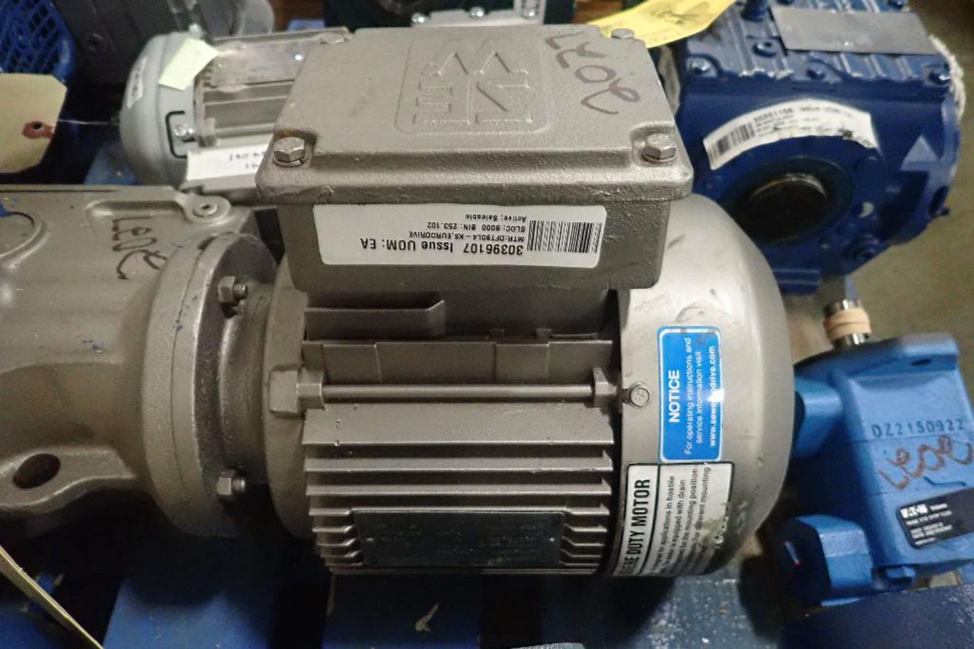 (11) assorted electric motors and gearboxes. (See photos for additional specs). **Rigging Fee: $25** - Image 17 of 44