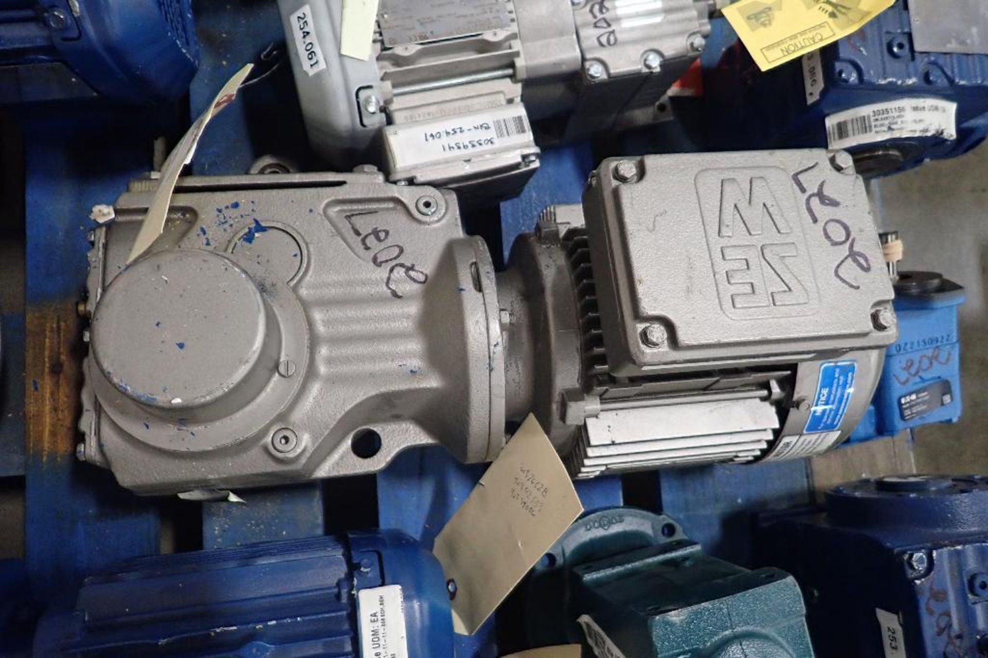 (11) assorted electric motors and gearboxes. (See photos for additional specs). **Rigging Fee: $25** - Image 16 of 44