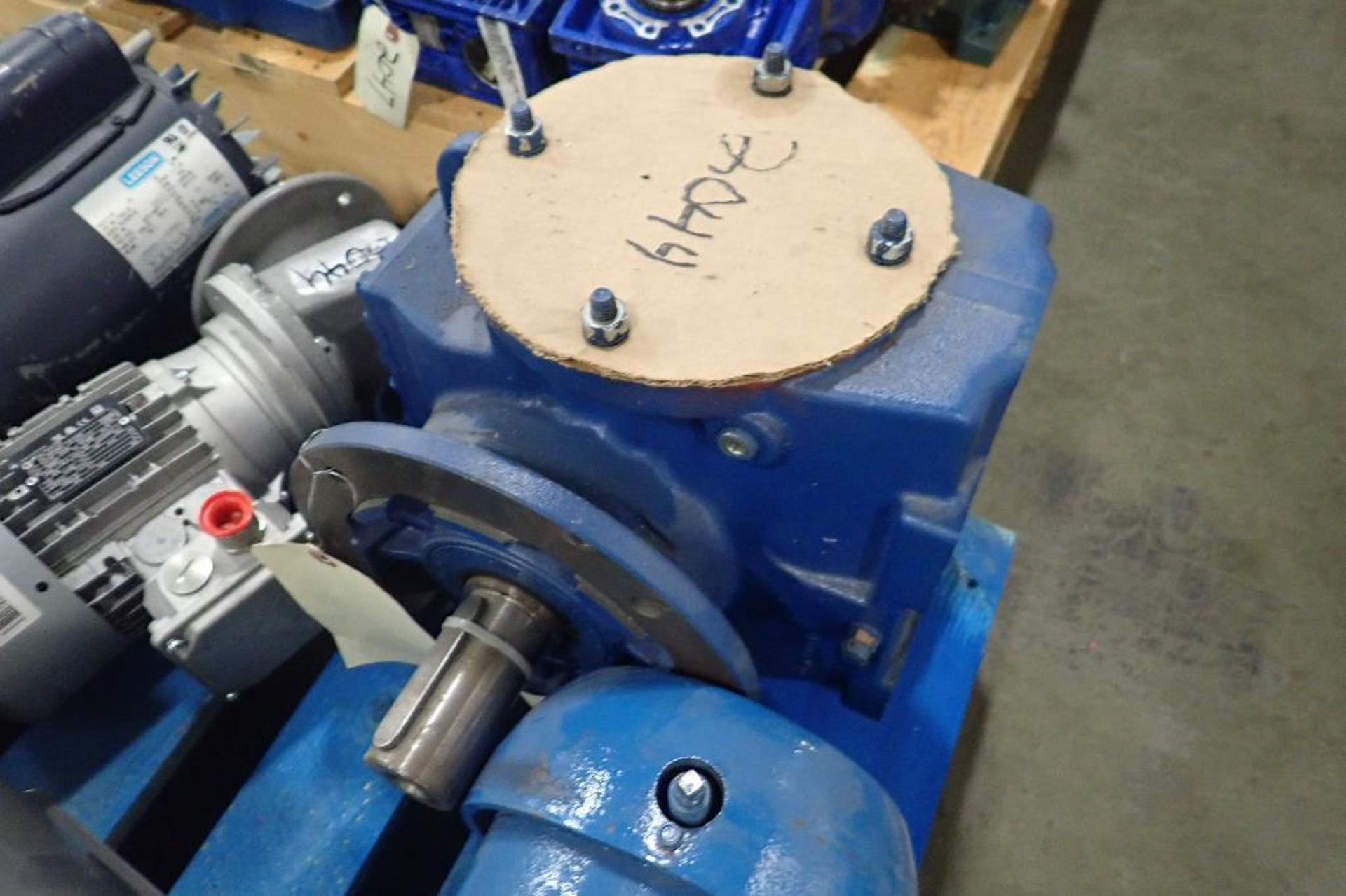 Pallet of assorted electric motors. (See photos for additional specs). **Rigging Fee: $35** (Located - Image 38 of 41
