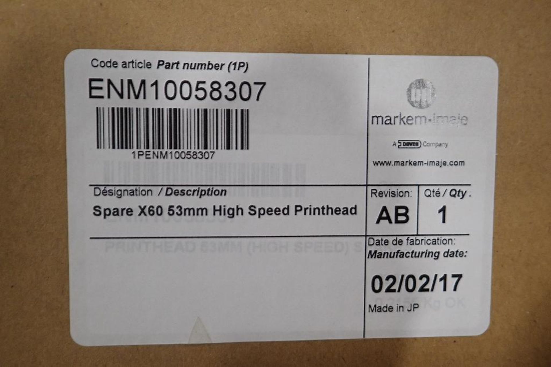 Pallet of Markem imaje printer parts. (See photos for additional specs). **Rigging Fee: $30** (Locat - Image 20 of 26