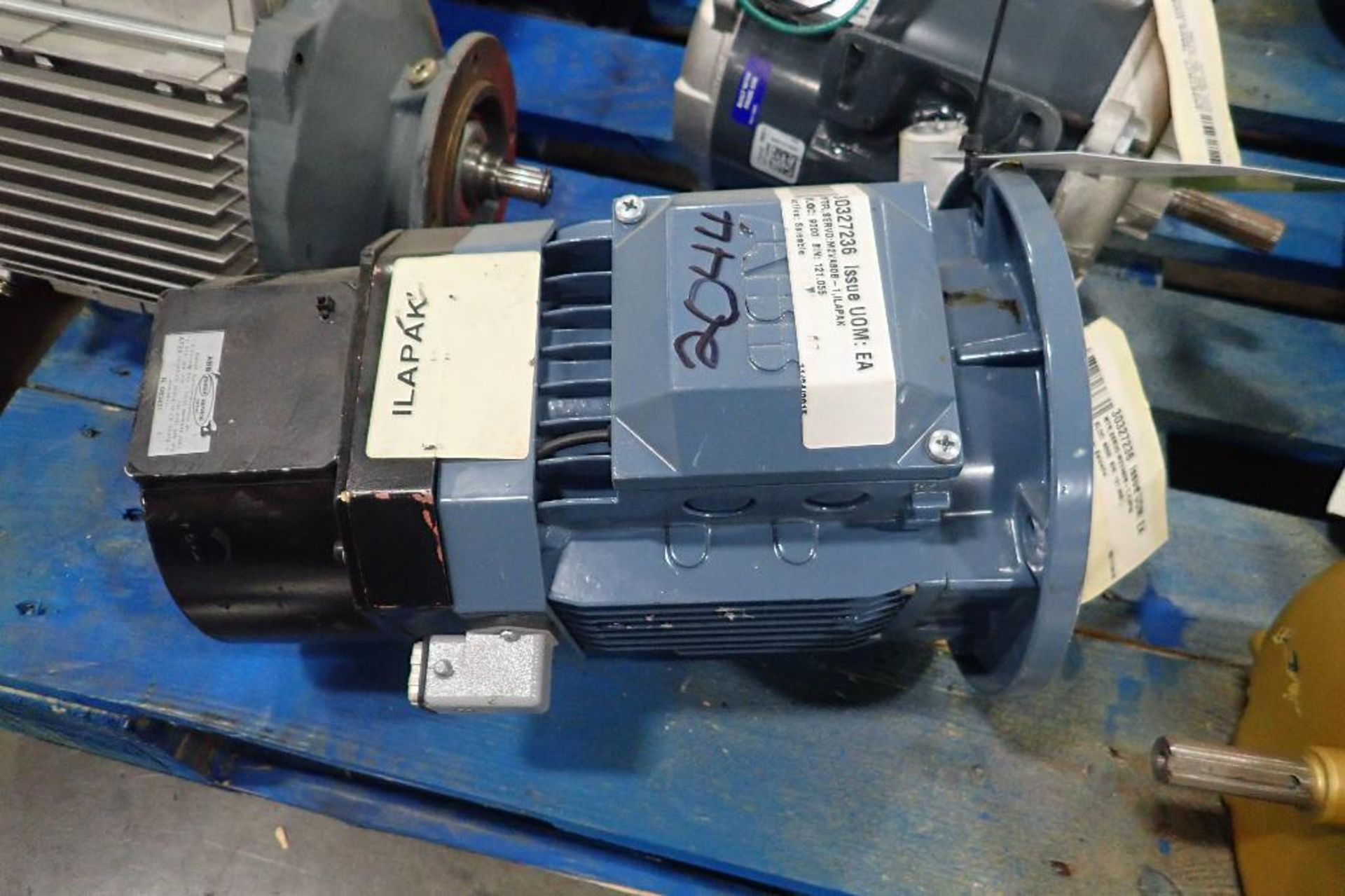 Pallet of assorted electric motors. (See photos for additional specs). **Rigging Fee: $35** (Located - Image 25 of 41