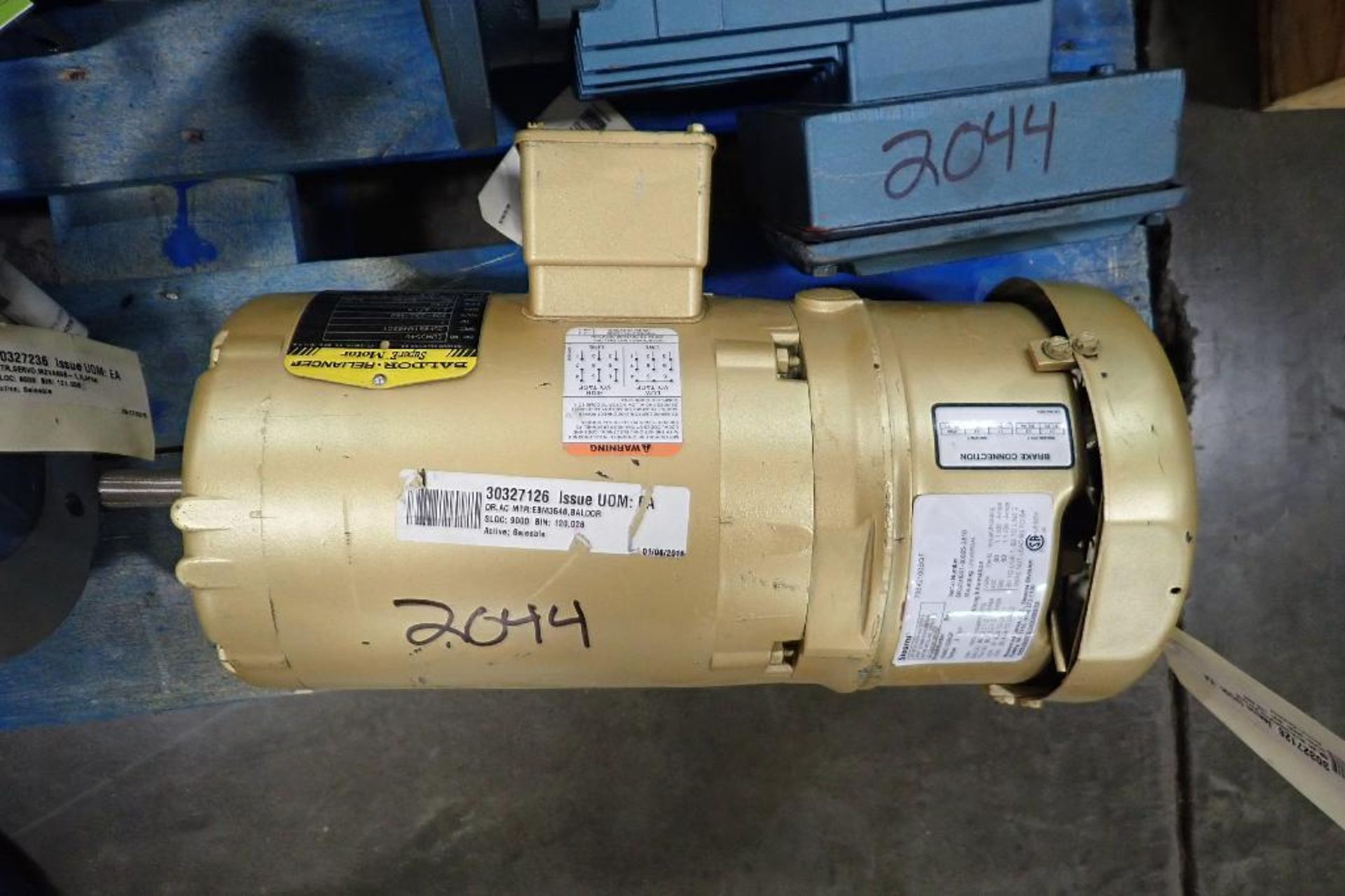 Pallet of assorted electric motors. (See photos for additional specs). **Rigging Fee: $35** (Located - Image 2 of 41