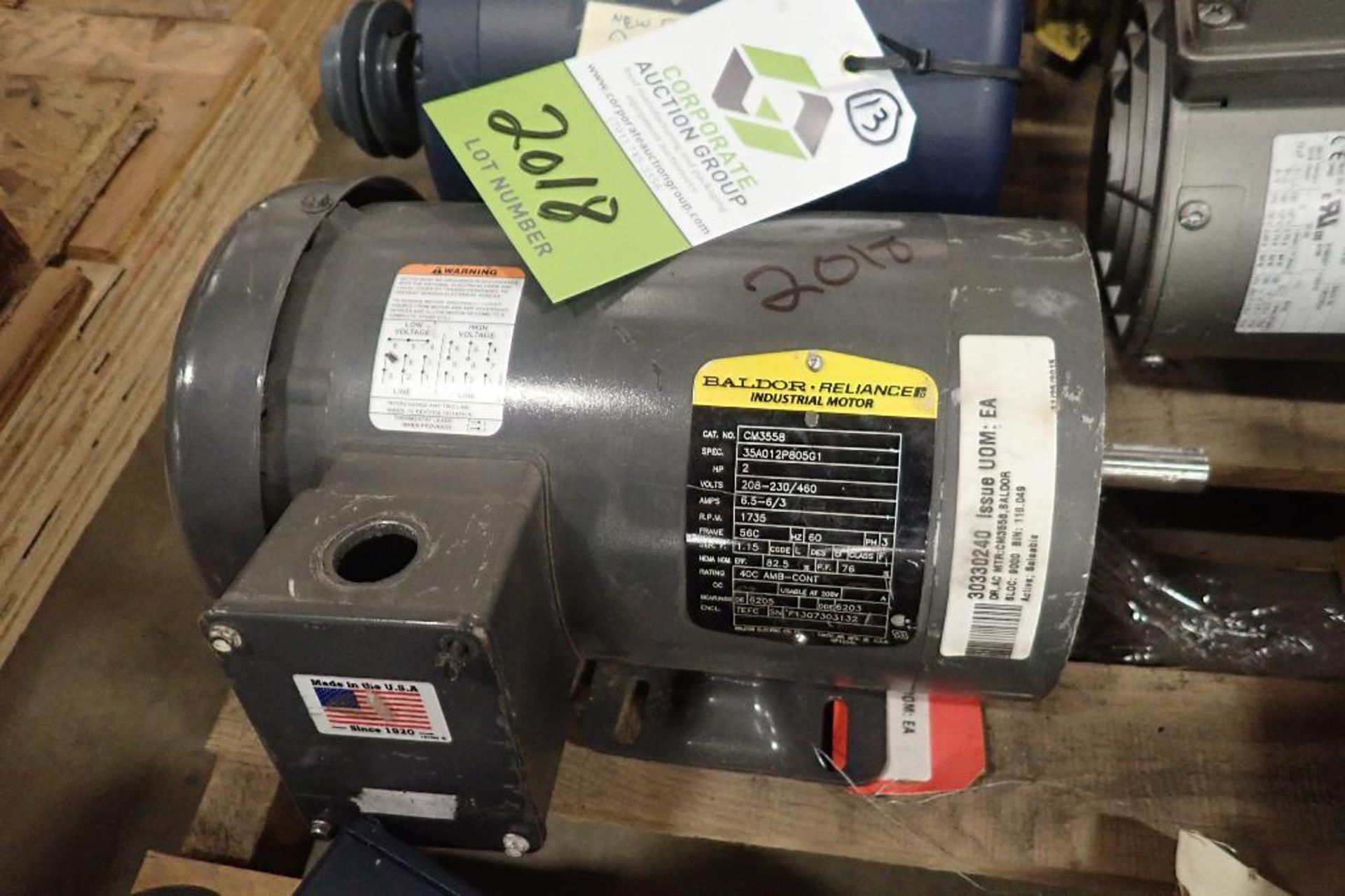 (13) assotred electric motors and gearboxes, 1/4 hp to 3 hp. (See photos for additional specs). **Ri - Image 16 of 32