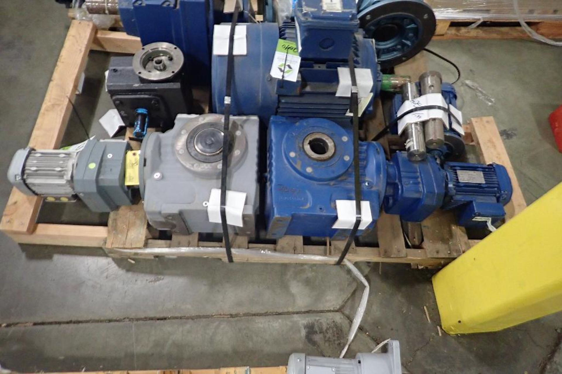 (2) Sew electric motors with gearboxes. (See photos for additional specs). **Rigging Fee: $25** (Loc