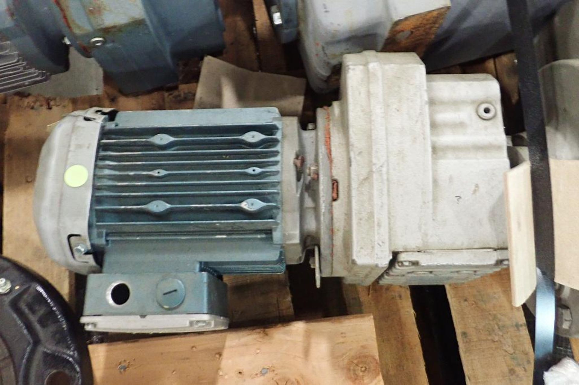 (2) Sew electric motors with gearboxes. (See photos for additional specs). **Rigging Fee: $25** (Loc - Image 6 of 6