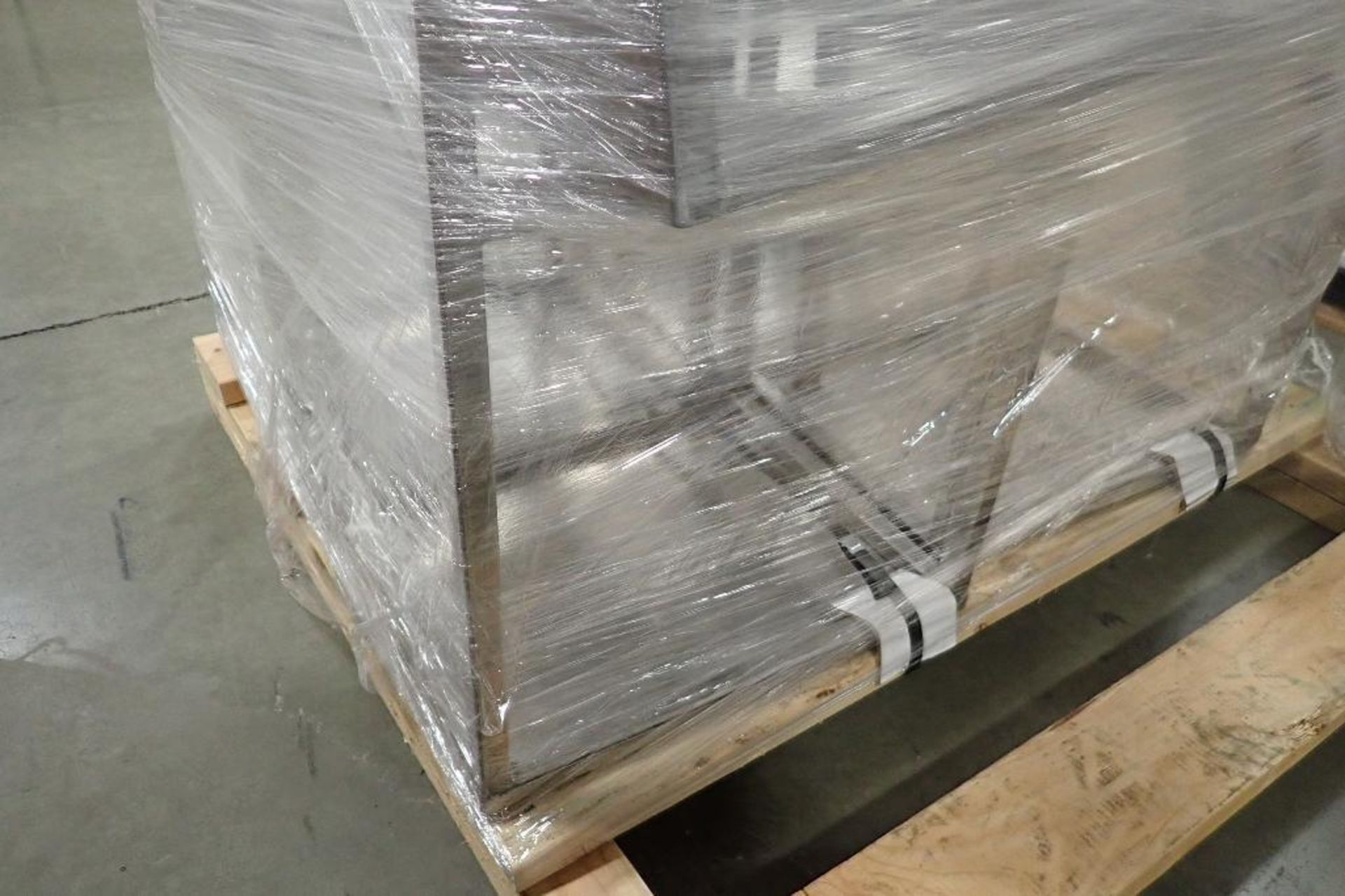 Pallet of SS table, various sizes. (See photos for additional specs). **Rigging Fee: $25** (Located - Image 3 of 3