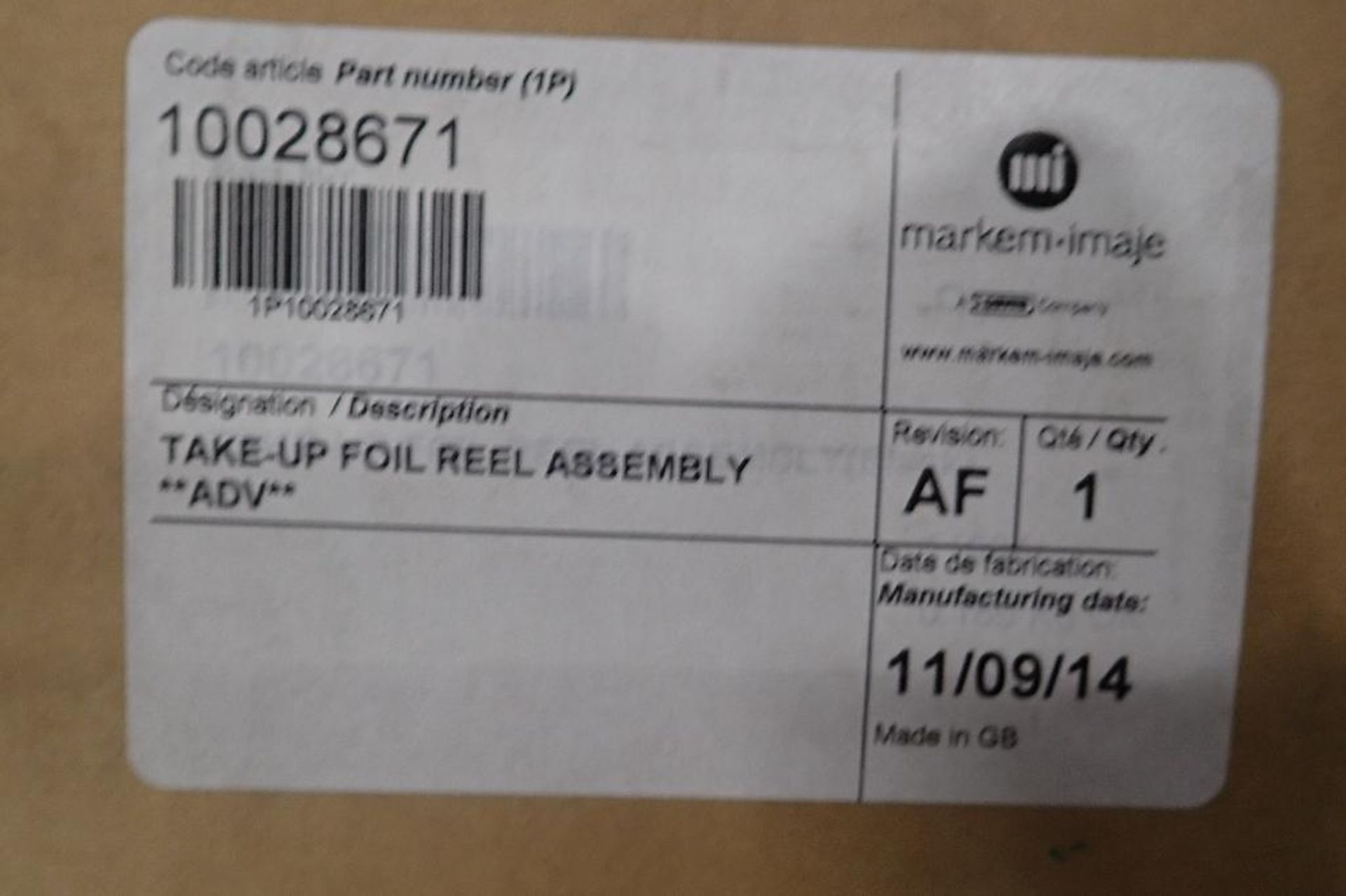 Pallet of Markem imaje printer parts. (See photos for additional specs). **Rigging Fee: $30** (Locat - Image 23 of 26