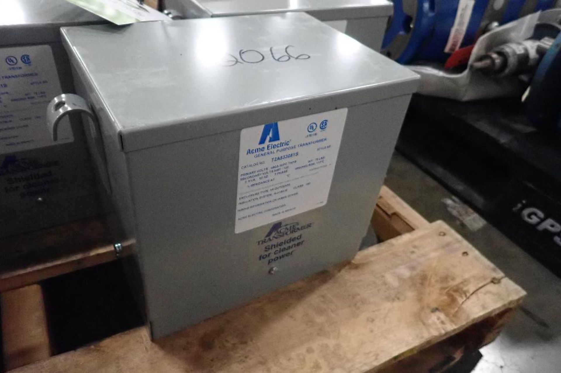 (5) New Acme general purpose transformers. (See photos for additional specs). **Rigging Fee: $25** ( - Image 6 of 11