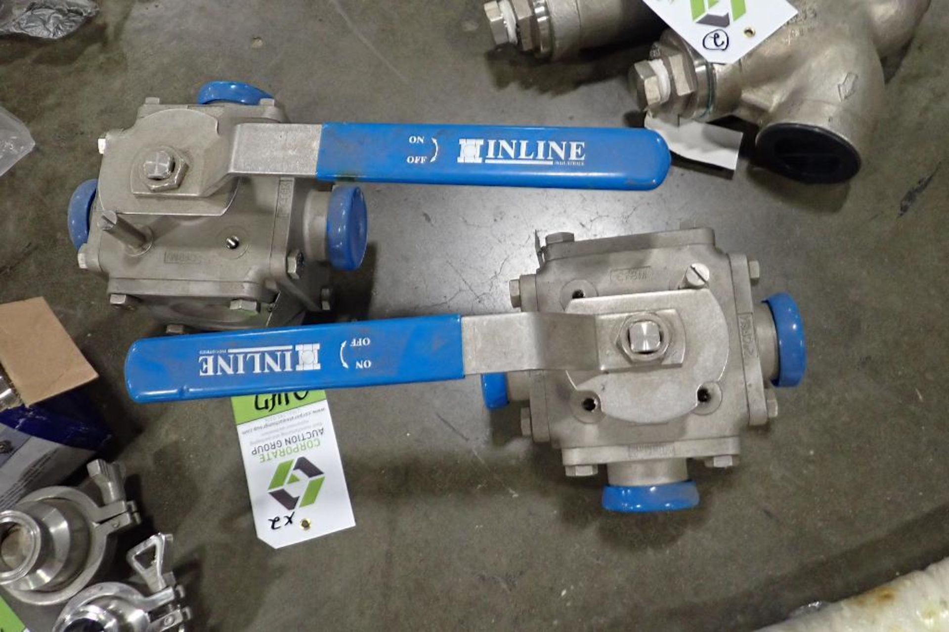 Dixon 2 in. SS 3-way ball valve (EACH). (See photos for additional specs). **Rigging Fee: $25** (Loc - Image 2 of 5