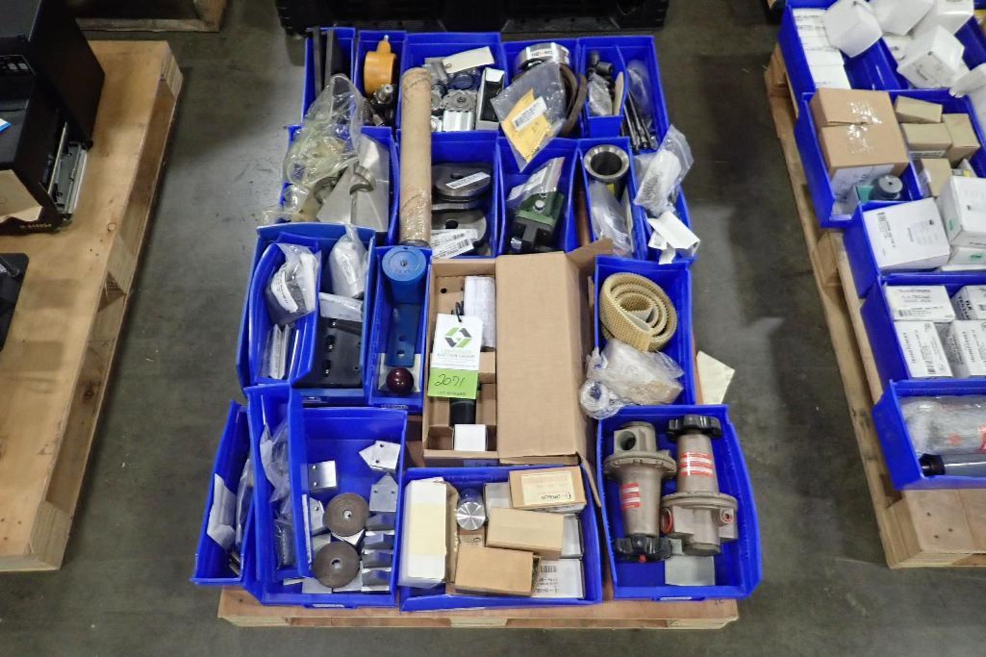 (3) skids of parts, filters, gauges, actuated valves, regulators. (See photos for additional specs).