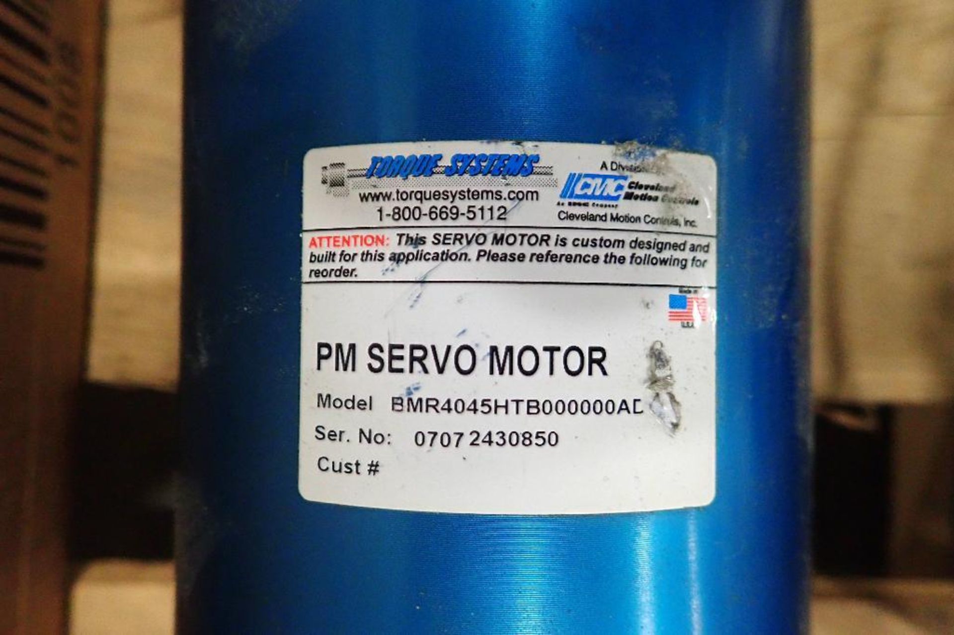 (8) assorted servo motors and electric motors. (See photos for additional specs). **Rigging Fee: $25 - Image 5 of 25