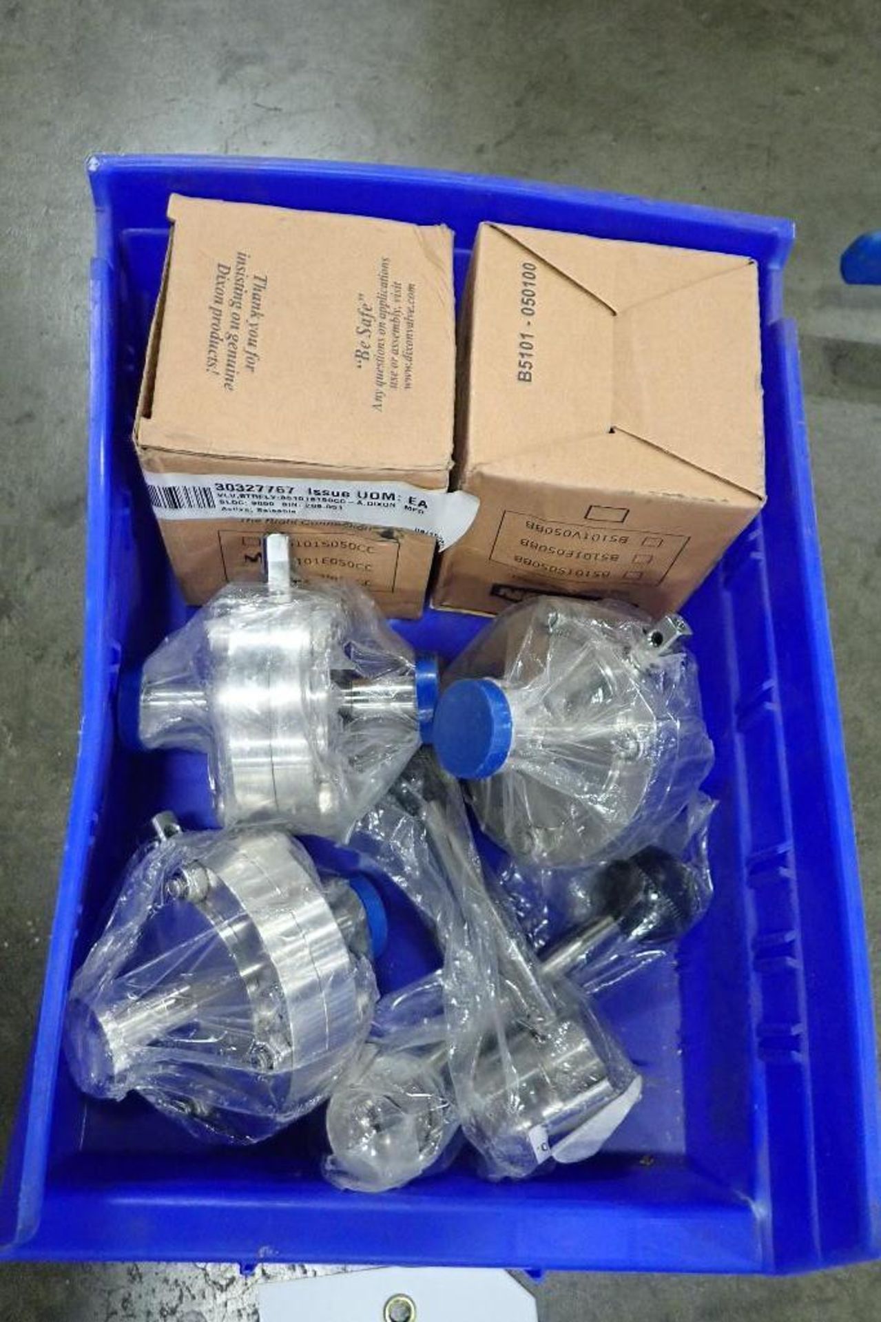 Dixon SS butterfly valves (LOT). (See photos for additional specs). **Rigging Fee: $25** (Located in