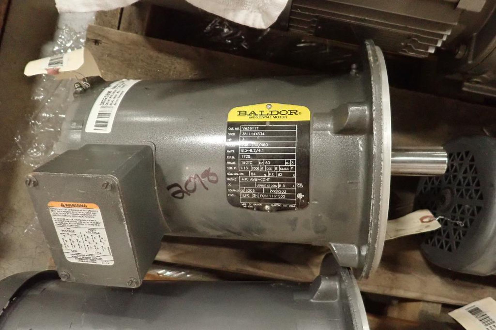 (13) assotred electric motors and gearboxes, 1/4 hp to 3 hp. (See photos for additional specs). **Ri - Image 31 of 32