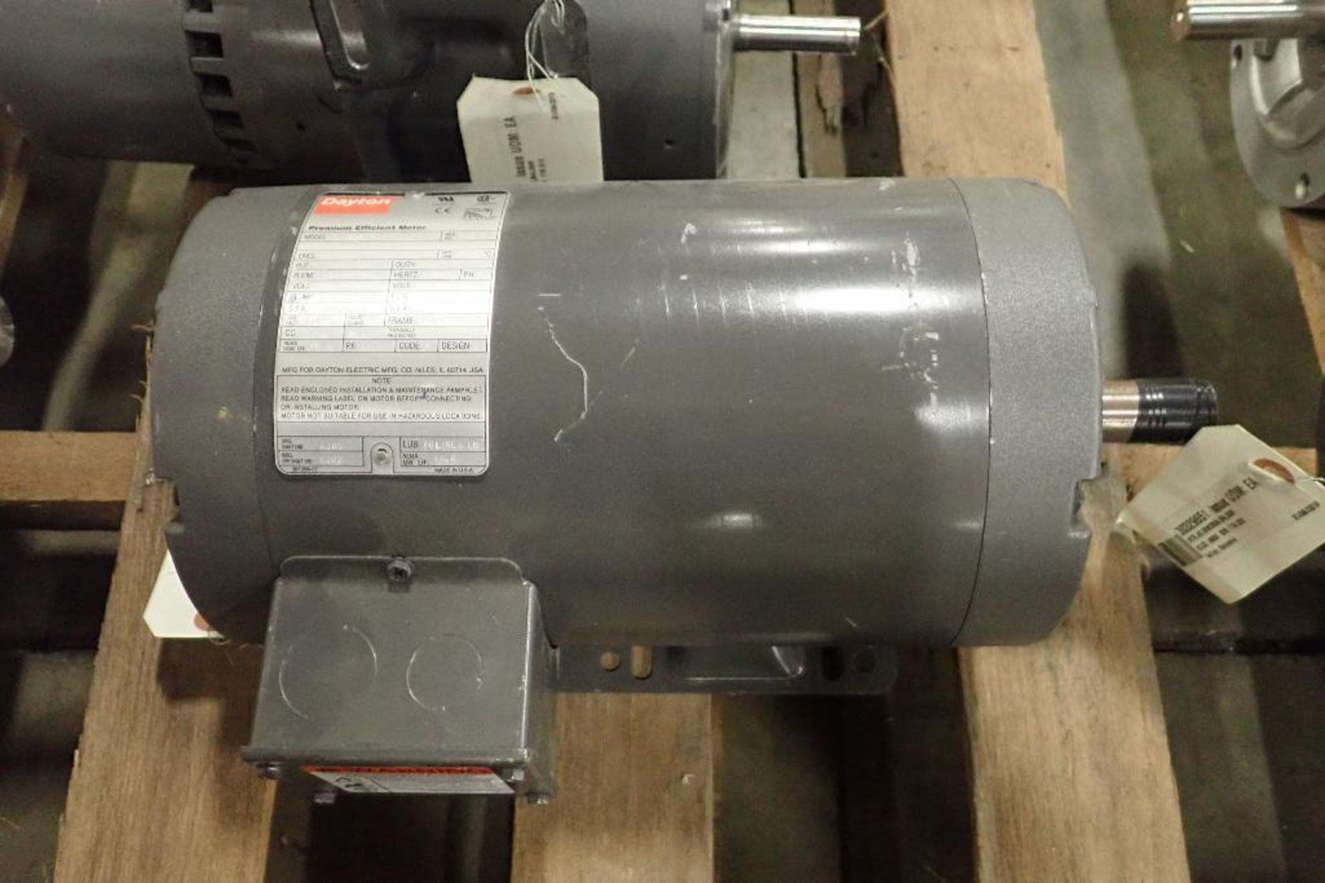 Pallet of Baldor electric motors. (See photos for additional specs). **Rigging Fee: $25** (Located i - Image 11 of 30