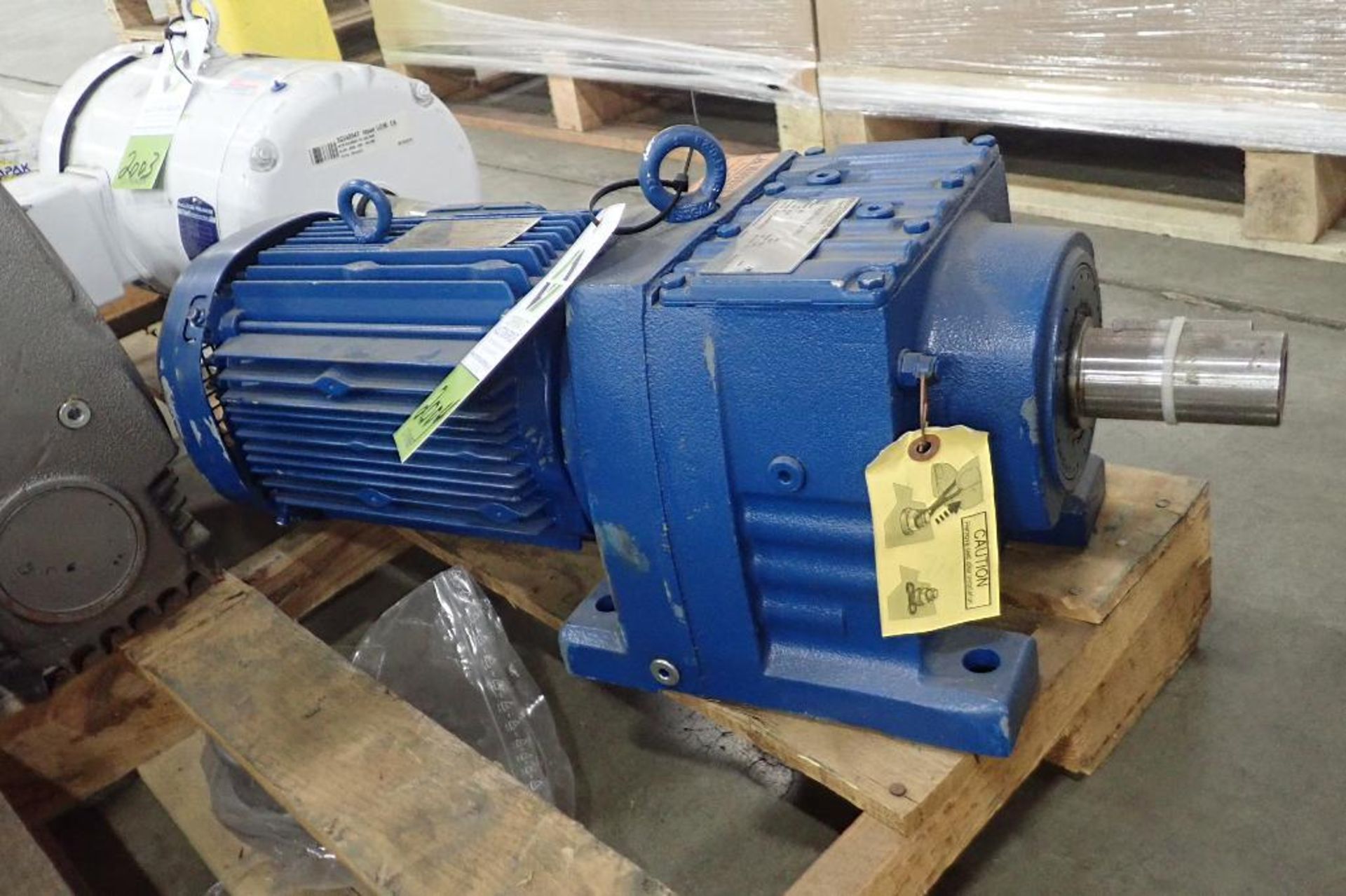 SEW 3 hp electric motor and gearbox. (See photos for additional specs). **Rigging Fee: $25** (Locate - Image 3 of 7