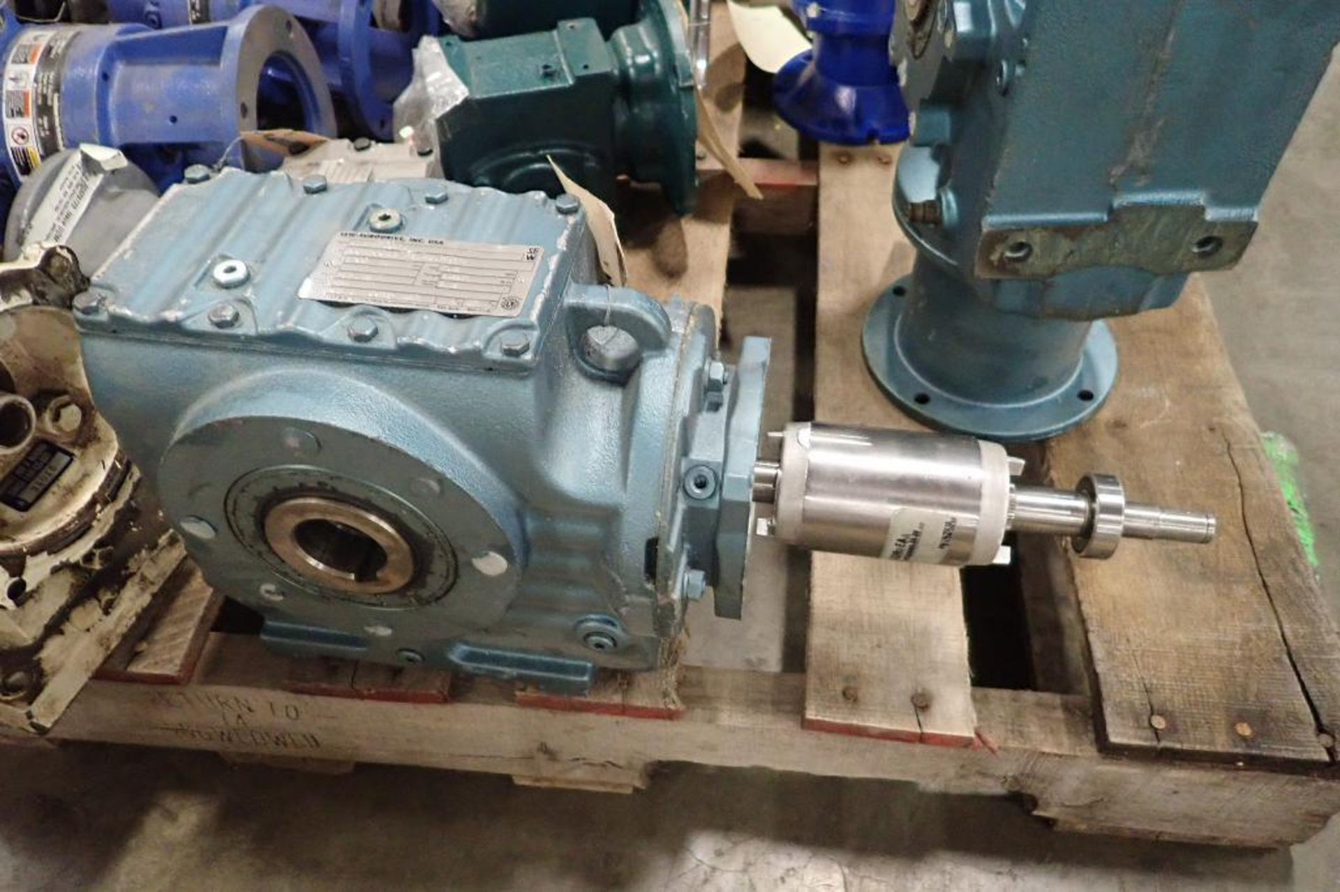 Pallet of assorted gearboxes. (See photos for additional specs). **Rigging Fee: $25** (Located in Ea - Image 16 of 65