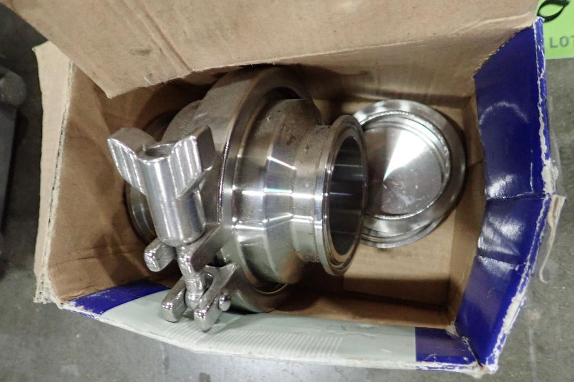 SS spring check valves, 1.5 in. (EACH). (See photos for additional specs). **Rigging Fee: $25** (Loc - Image 2 of 3