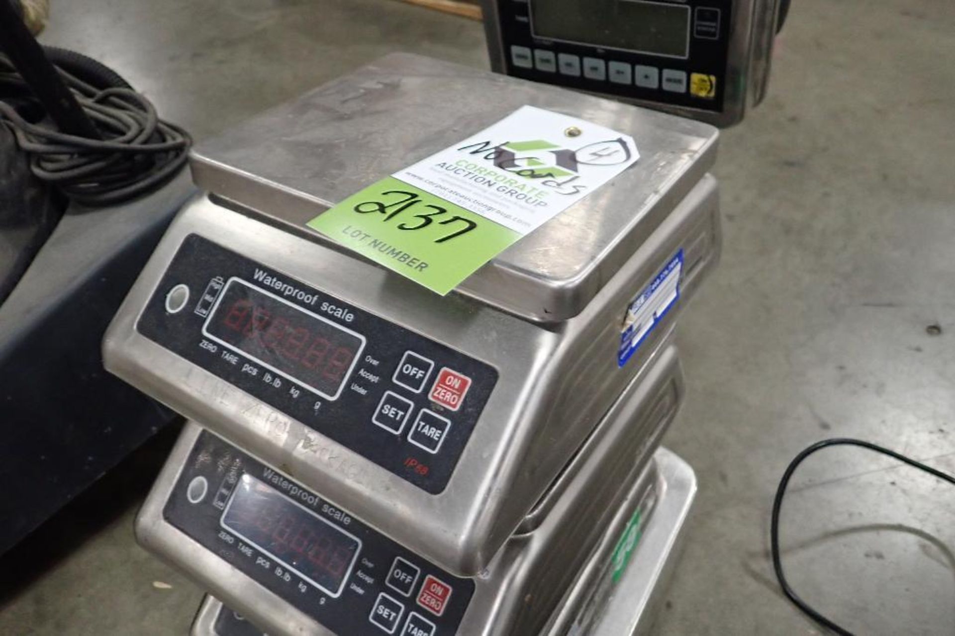 (4) scales with no power cords. (See photos for additional specs). **Rigging Fee: $25** (Located in - Image 2 of 6