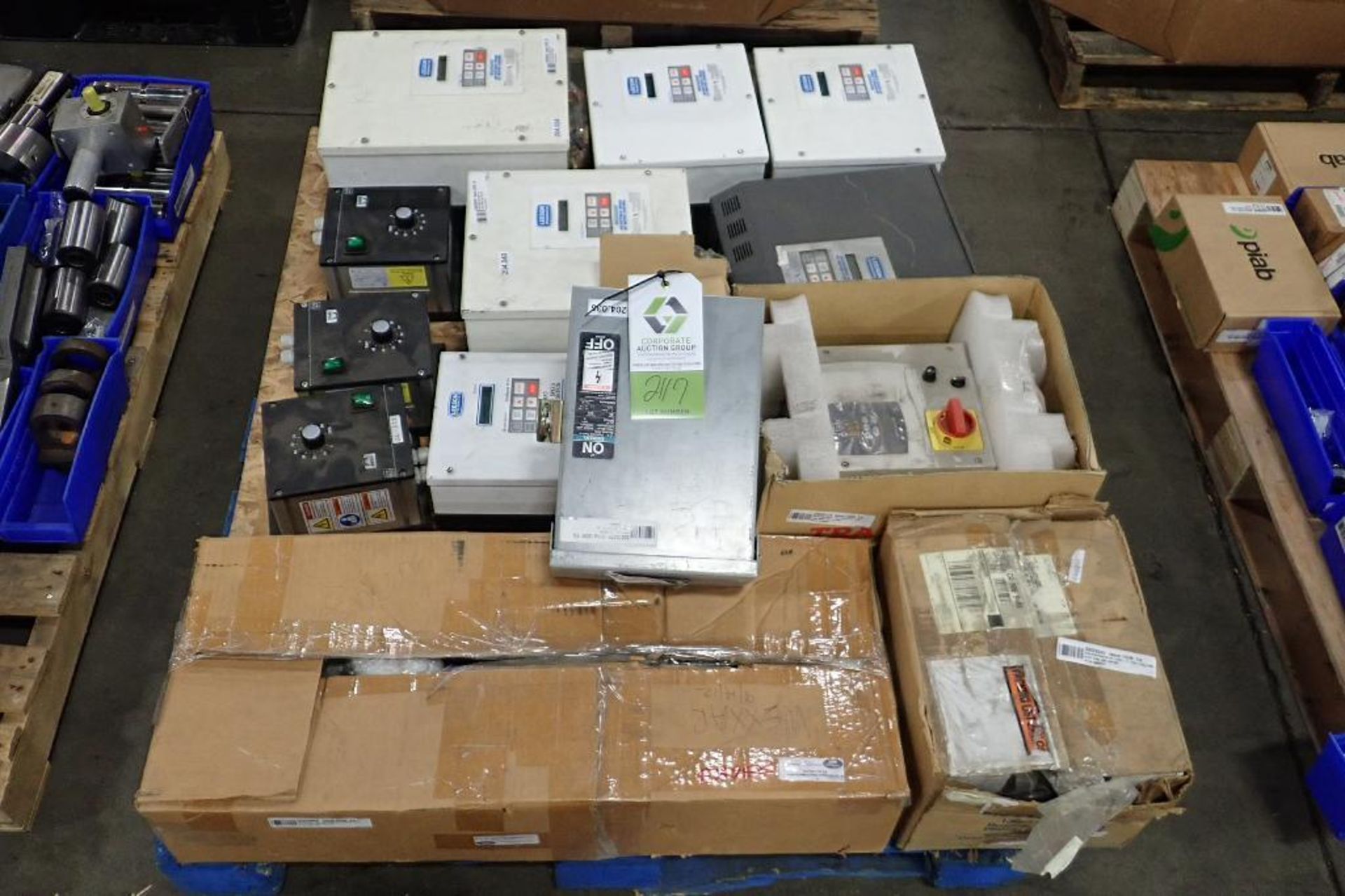 Pallet of assorted speed controller, Wexxar parts. (See photos for additional specs). **Rigging Fee: