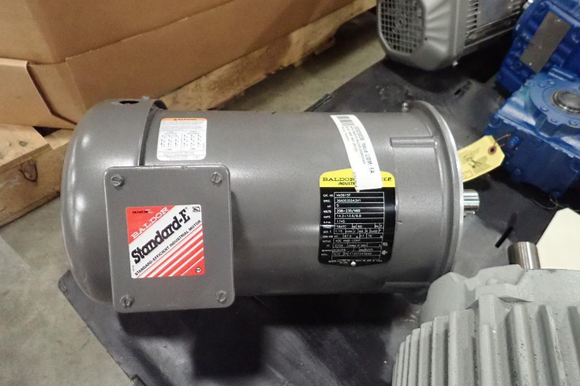 (6) assorted electric motors and gearboxes. (See photos for additional specs). **Rigging Fee: $30** - Image 2 of 19