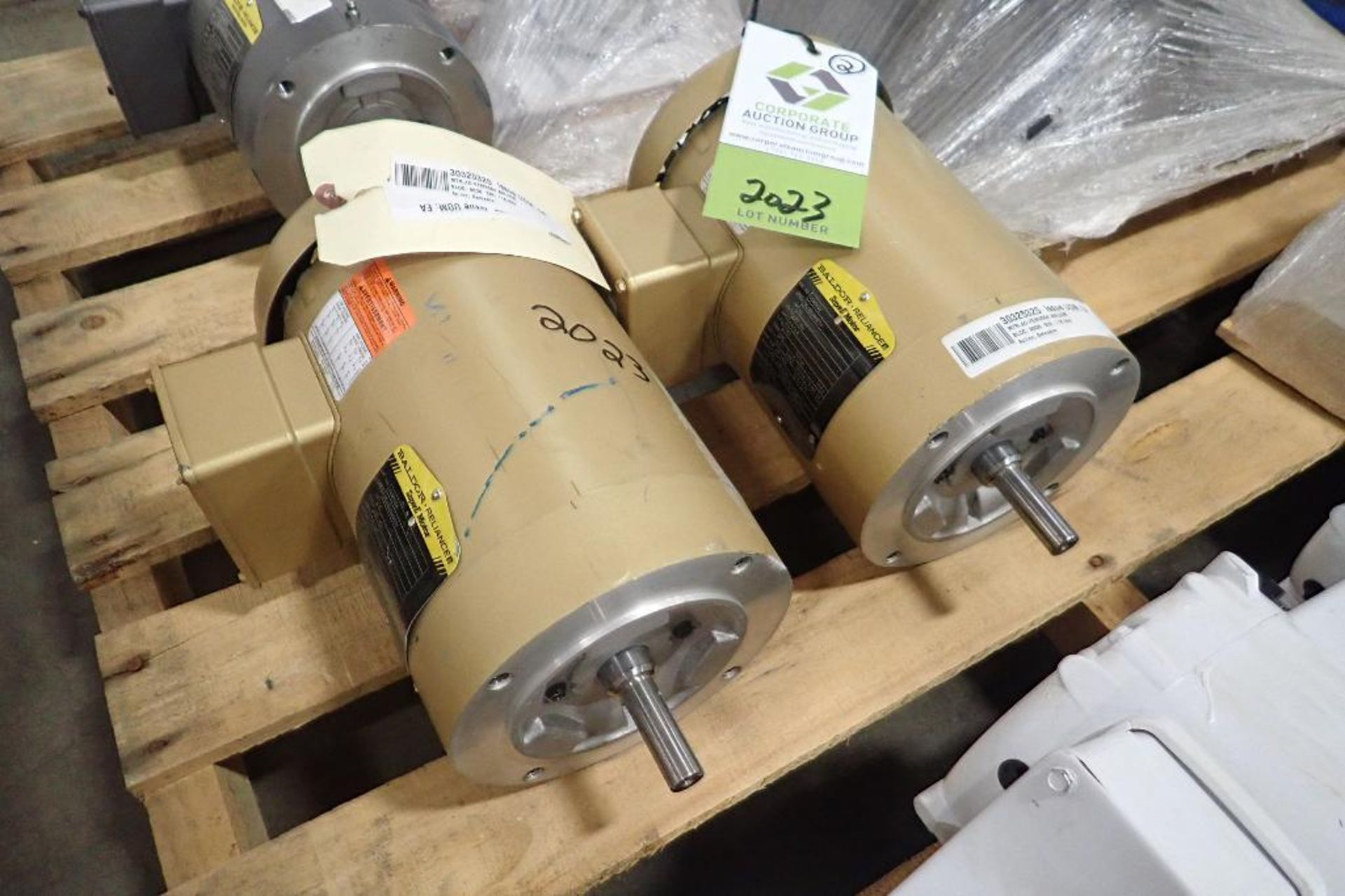 (2) Baldor 1.5 hp electric motors. (See photos for additional specs). **Rigging Fee: $25** (Located