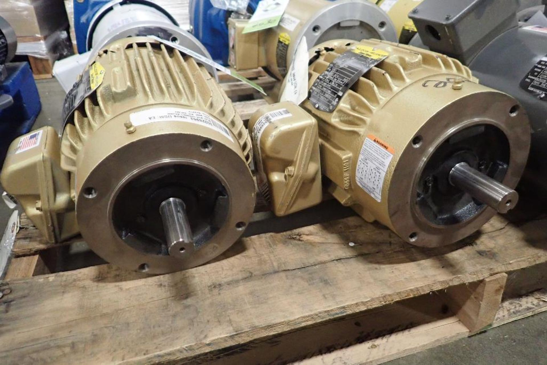 (2) Baldor 2 hp electric motors. (See photos for additional specs). **Rigging Fee: $25** (Located in - Image 2 of 6