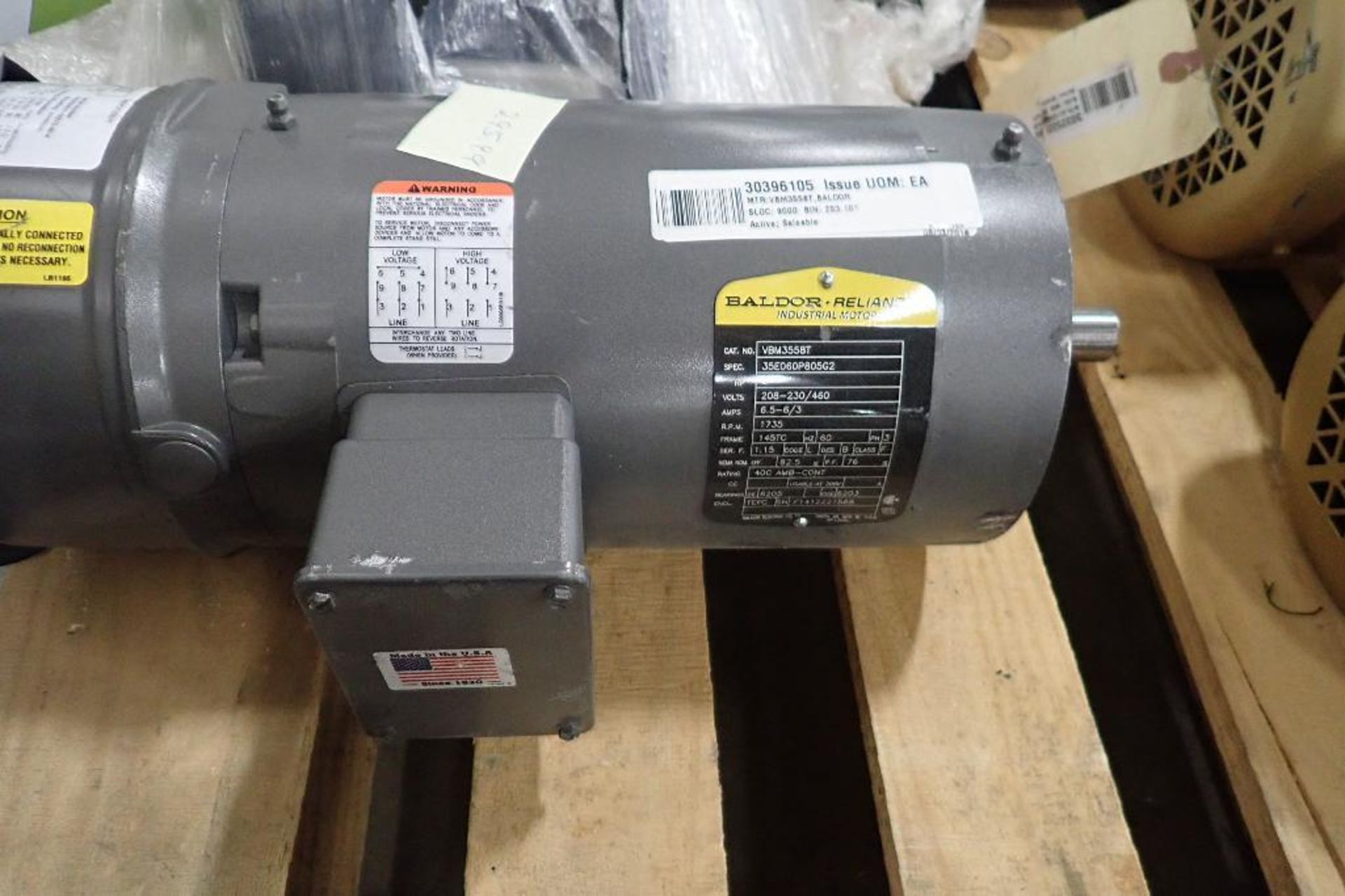 (2) Baldor electric motors, 0.5 hp and 2 hp. (See photos for additional specs). **Rigging Fee: $25** - Image 5 of 9
