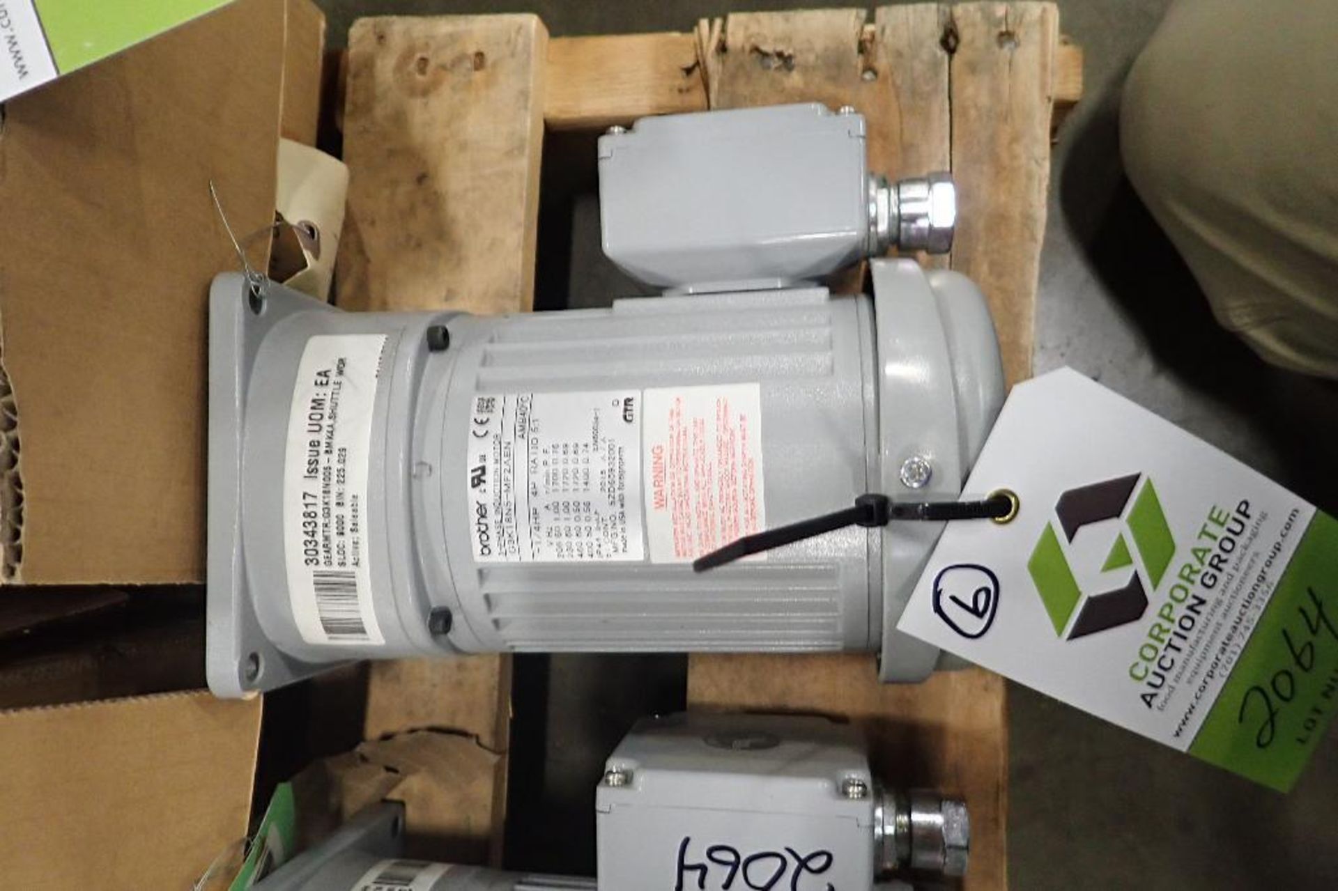 (6) New Brother 14 hp induction motors. (See photos for additional specs). **Rigging Fee: $25** (Loc - Image 2 of 19